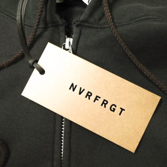 Other Other NVRFRGT PANELLED ZIP UP HOODIE Organic Cotton Hoodie Cotton Sweatshirts & Hoodies NF251T01 DUTY FREE for USA Size ONE SIZE - 4 Thumbnail
