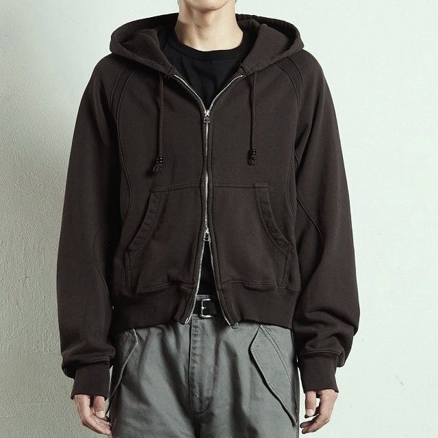 Other Other NVRFRGT PANELLED ZIP UP HOODIE Organic Cotton Hoodie Cotton Sweatshirts & Hoodies NF251T01 DUTY FREE for USA Size ONE SIZE - 3 Thumbnail