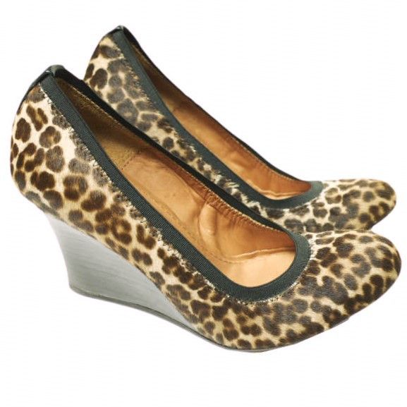 Lanvin Lanvin Lanvin WEDGE BALLERINE Calf Hair Wedge Pumps Leather Shoes 360-49725-391 DUTY FREE for USA Size ONE SIZE - 3 Thumbnail