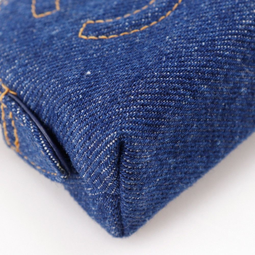 Chanel Chanel Chanel Coco Mark Denim Pouch Denim Other A02789X03304 DUTY FREE for USA Size ONE SIZE - 4 Thumbnail