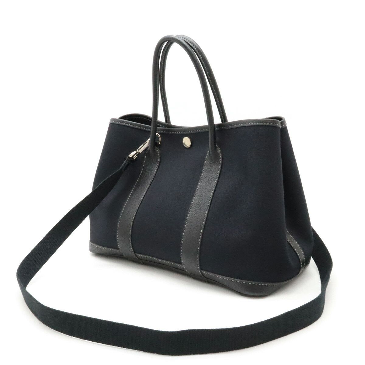 Hermes Hermes Hermes Garden Party TPM Toil Officier Leather 2way Bag Leather Shoulder Bag Stamp H (2004) Size ONE SIZE - 2 Thumbnail
