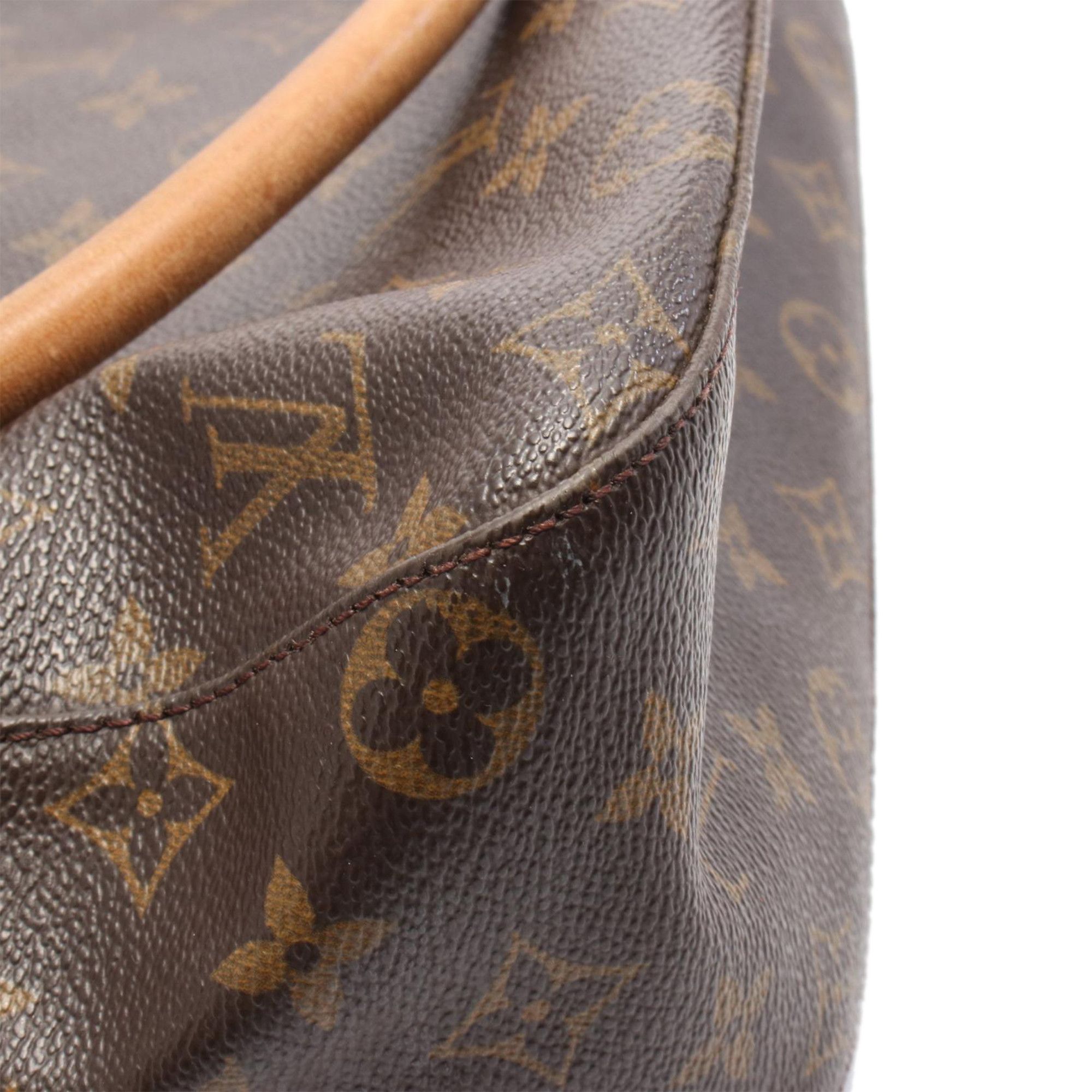 Louis Vuitton Louis Vuitton LOUIS VUITTON Looping GM Shoulder Bag M51145 Monogram PVC coated canvas leather Brown Used Women Size ONE SIZE - 9 Thumbnail