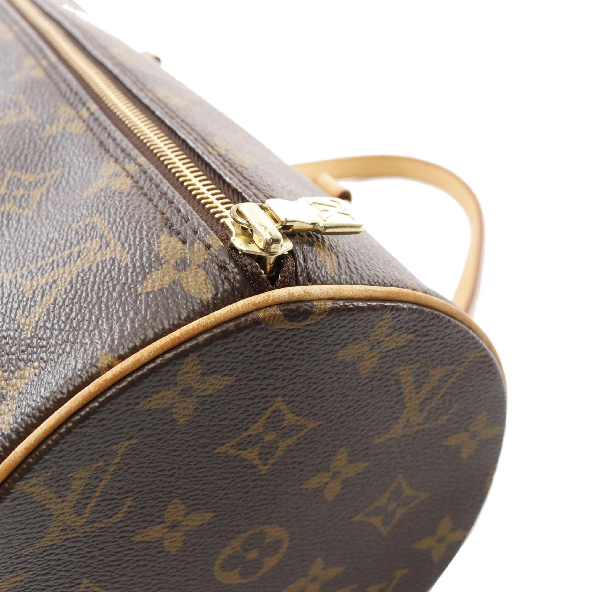 Louis Vuitton Louis Vuitton LOUIS VUITTON Papillon 30 Handbag M51385 Monogram PVC coated canvas leather Brown Used Women Size ONE SIZE - 6 Thumbnail