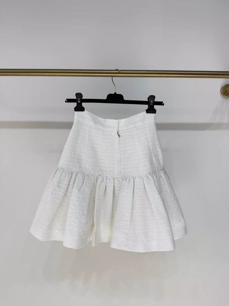 Dolce & Gabbana White Flared Half Skirt by Dolce & Gabbana Size 36" / US 14 / IT 50 - 2 Thumbnail