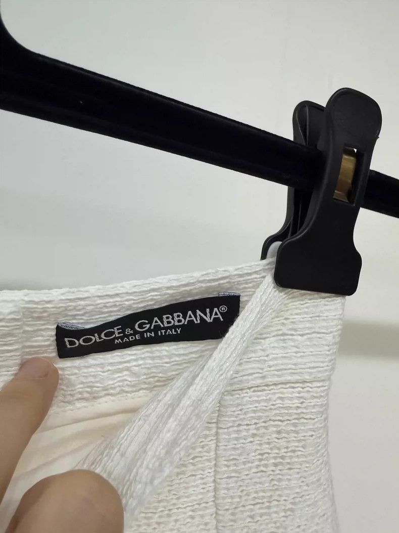 Dolce & Gabbana White Flared Half Skirt by Dolce & Gabbana Size 36" / US 14 / IT 50 - 4 Thumbnail