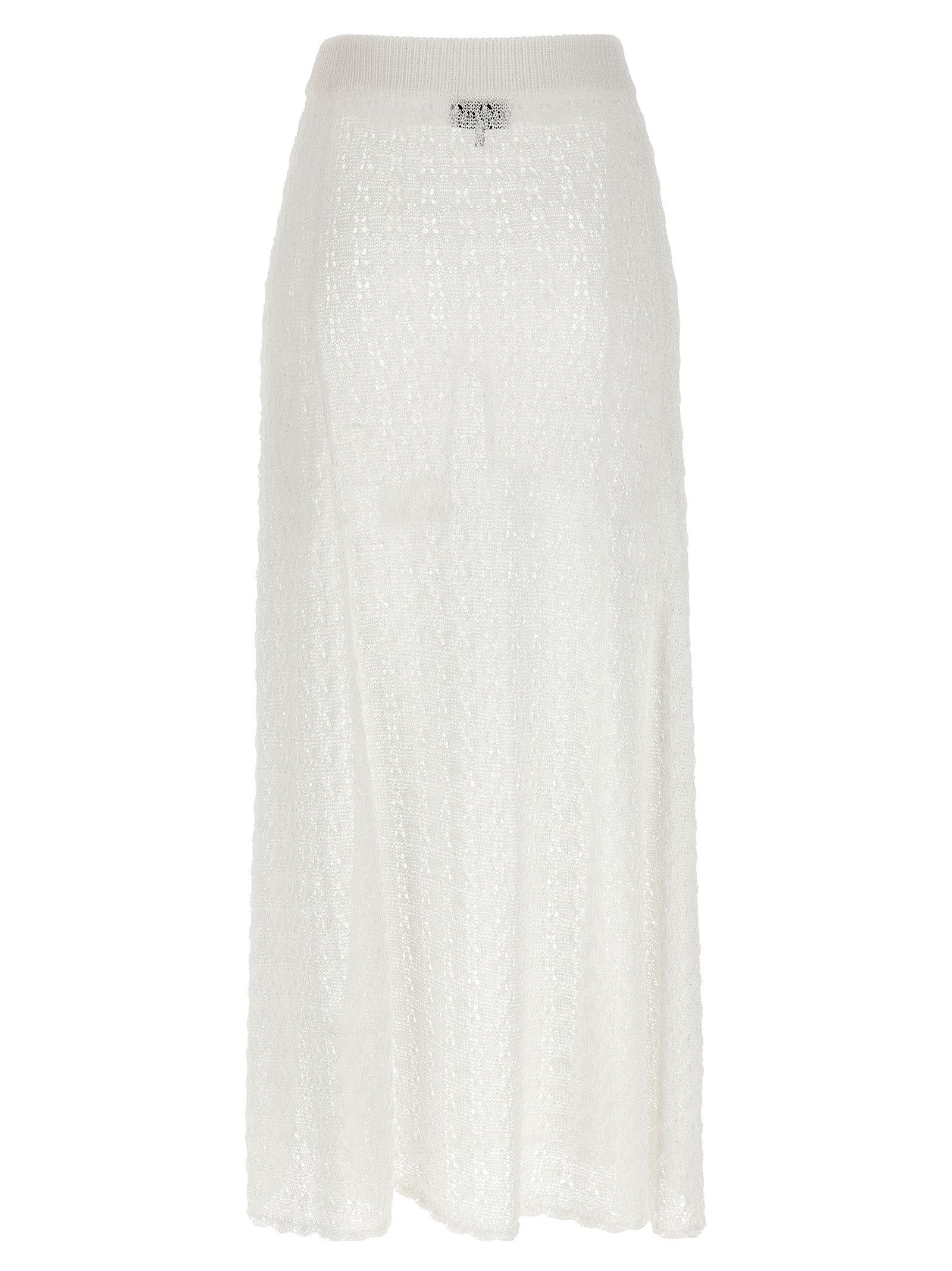 Ganni 'Shiny Pointelle Knit' Skirt Size 28" / US 6 / IT 42 - 2 Thumbnail