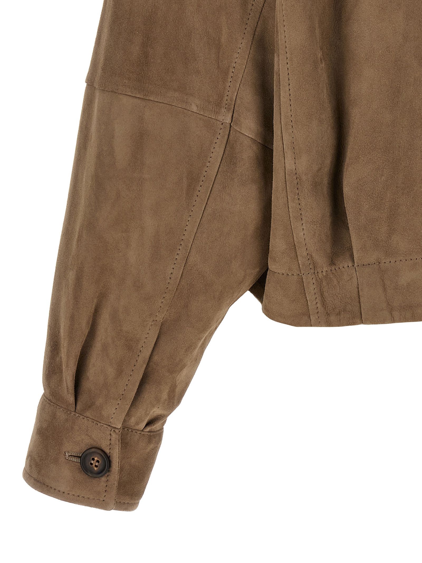 Brunello Cucinelli Monile Suede Jacket Size M / US 6-8 / IT 42-44 - 4 Thumbnail