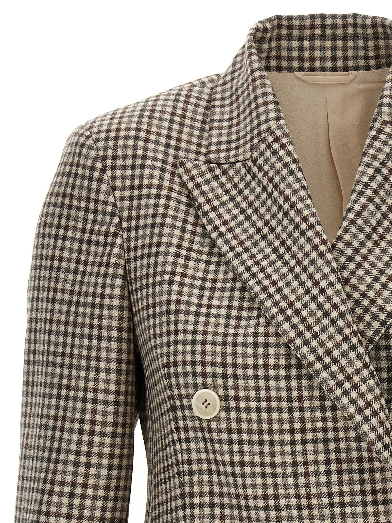 Brunello Cucinelli Blazer Check Monile Size XS / US 0-2 / IT 36-38 - 3 Thumbnail