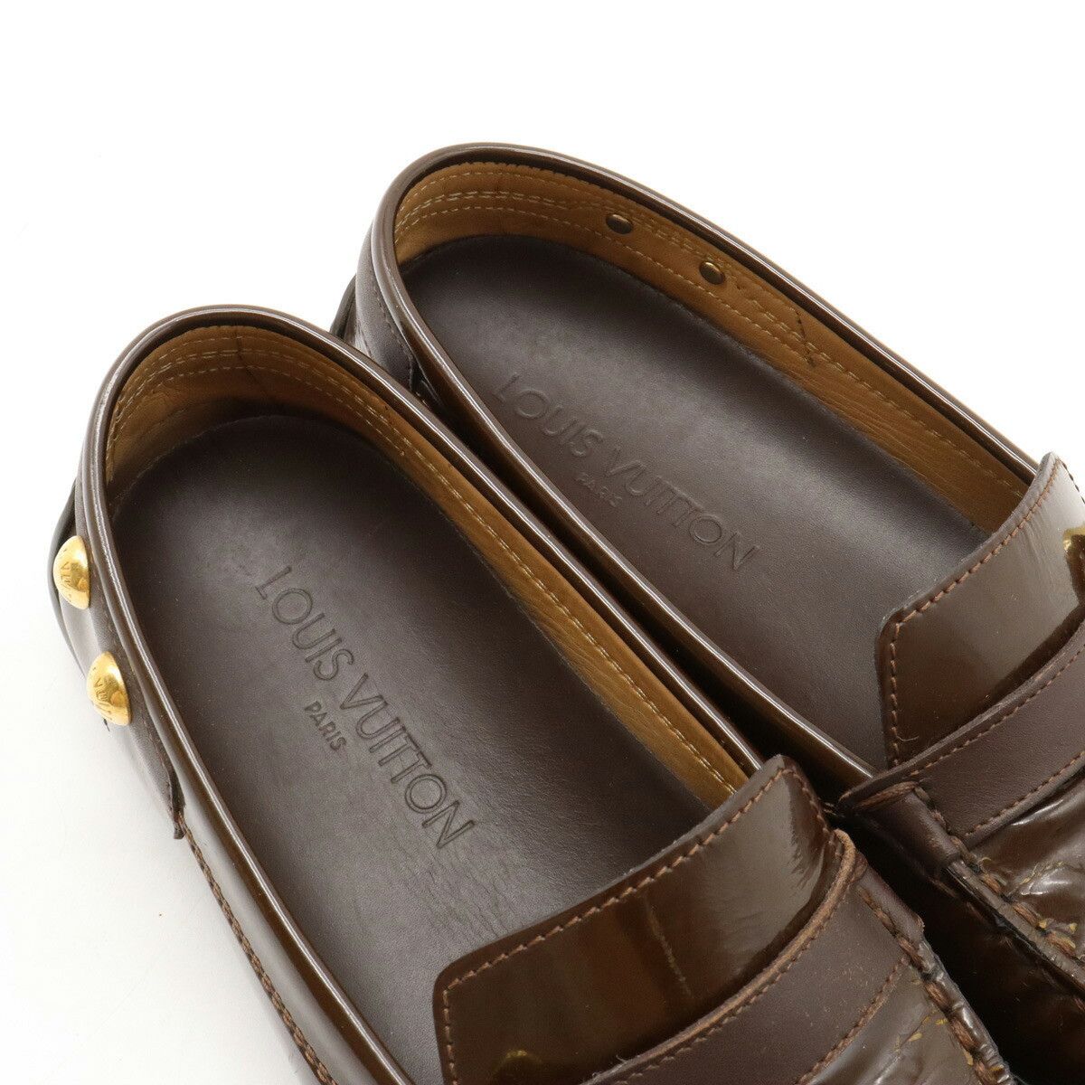 Louis Vuitton Louis Vuitton Louis Vuitton Driving Shoes Patent Leather Loafers Enamel Shoes Size ONE SIZE - 7 Thumbnail