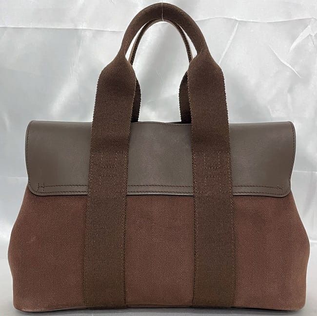 Hermes HERMES Handbag Brown Cotton Size ONE SIZE - 3 Thumbnail
