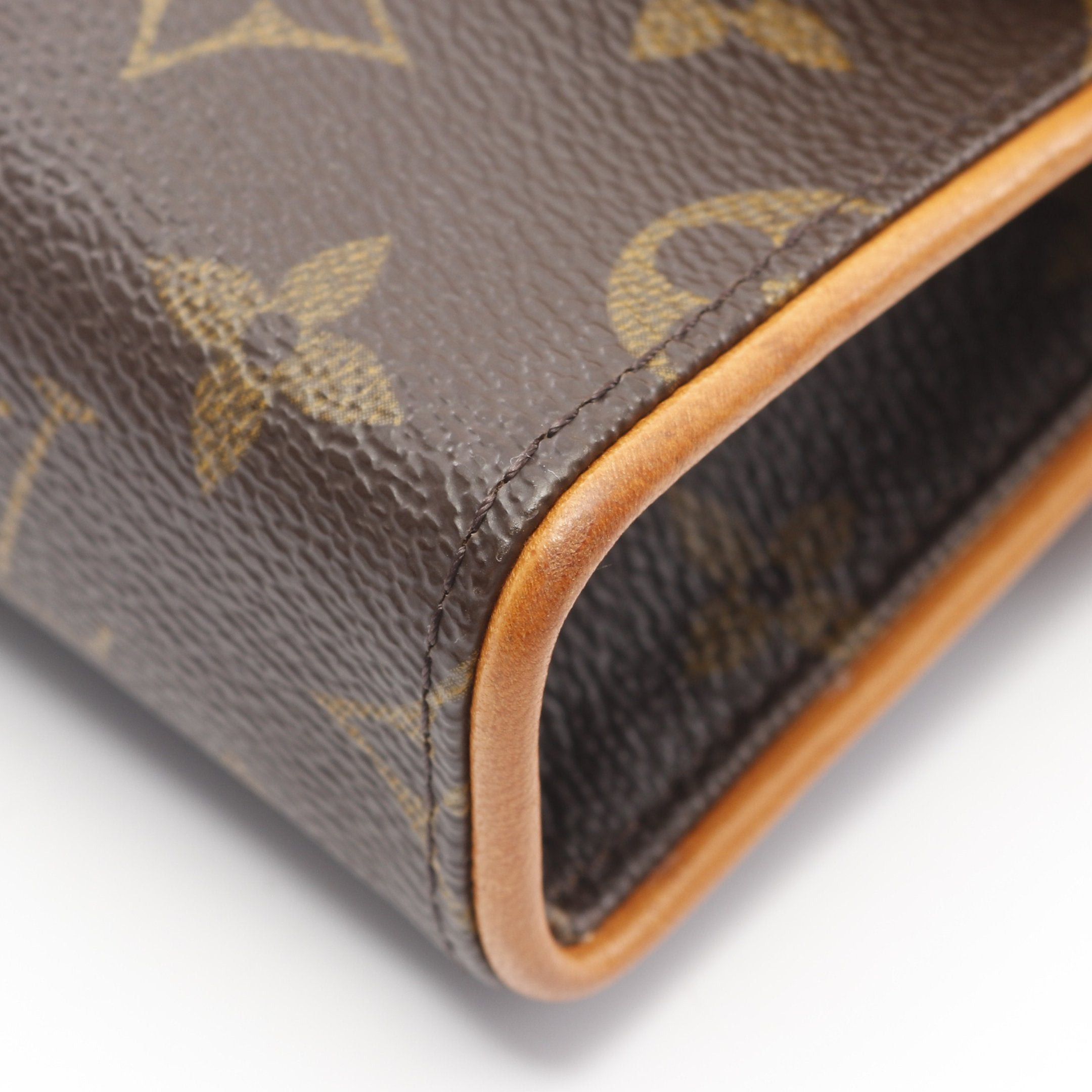 Louis Vuitton Louis Vuitton Pochette Florentine Monogram Body Bag Waist Leather Brown With Xs Size Belt Size ONE SIZE - 6 Thumbnail