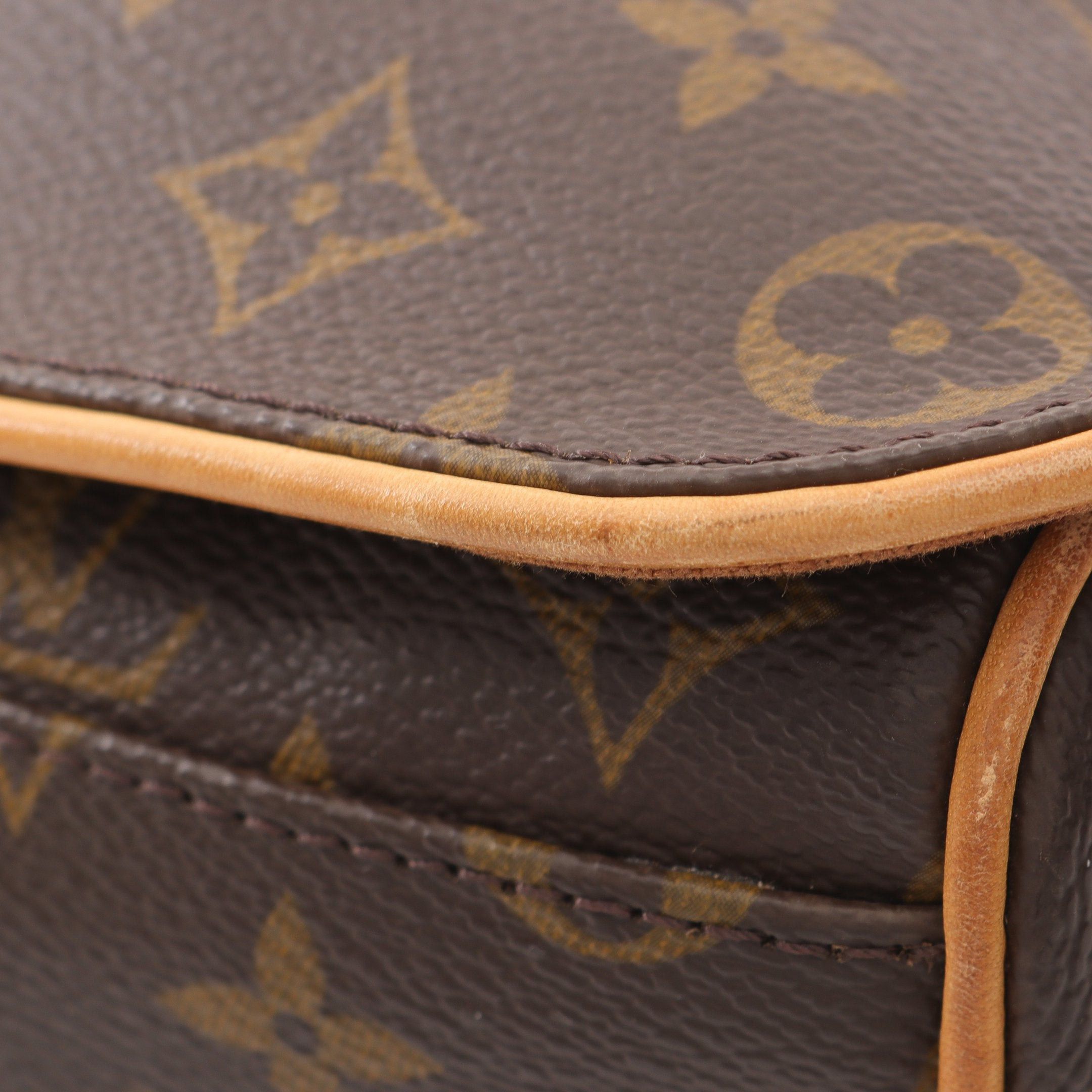 Louis Vuitton Louis Vuitton Aves Monogram Shoulder Bag Leather Brown Size ONE SIZE - 9 Thumbnail