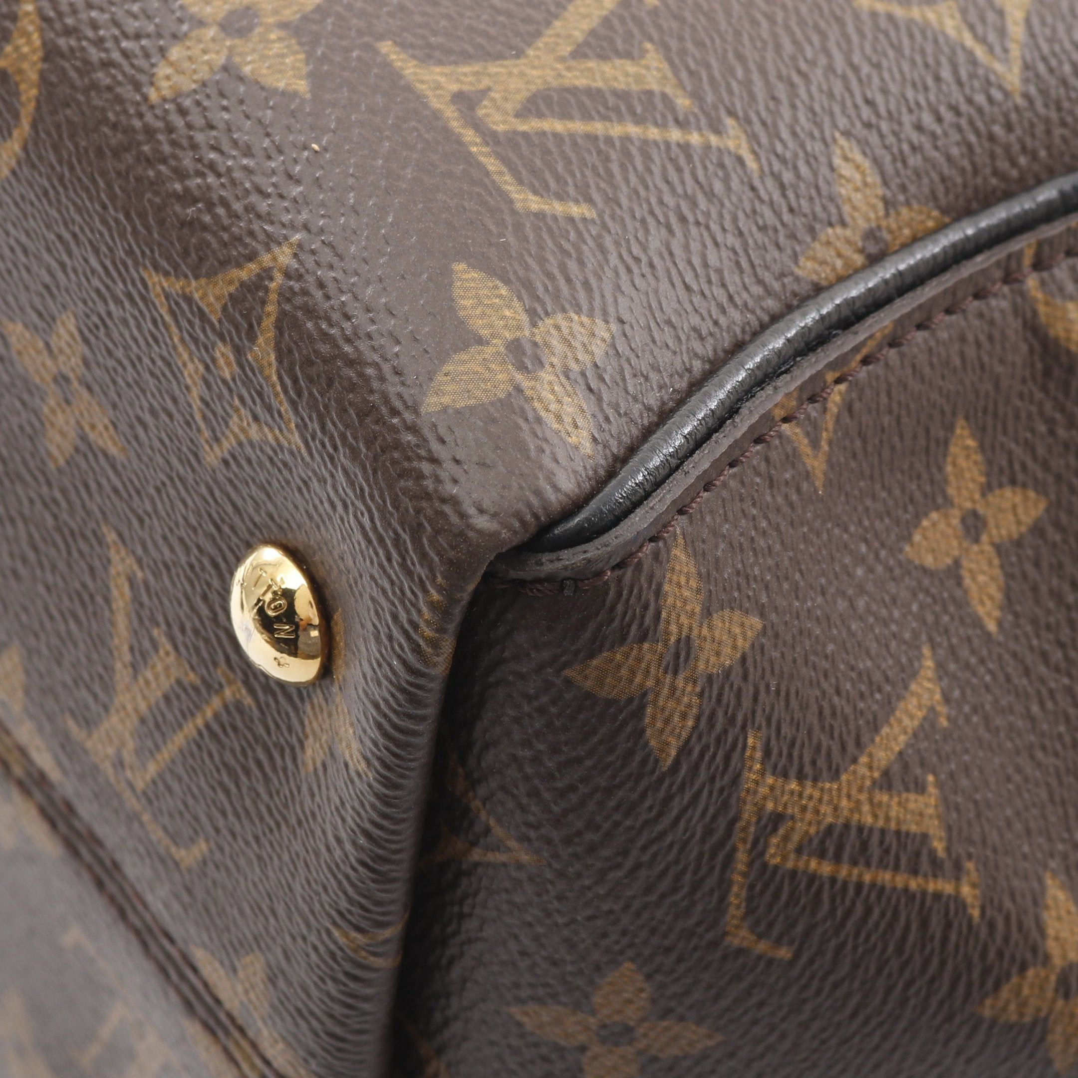 Louis Vuitton Louis Vuitton Tournelle Pm Monogram Noir Handbag Leather Brown Black Size ONE SIZE - 6 Thumbnail