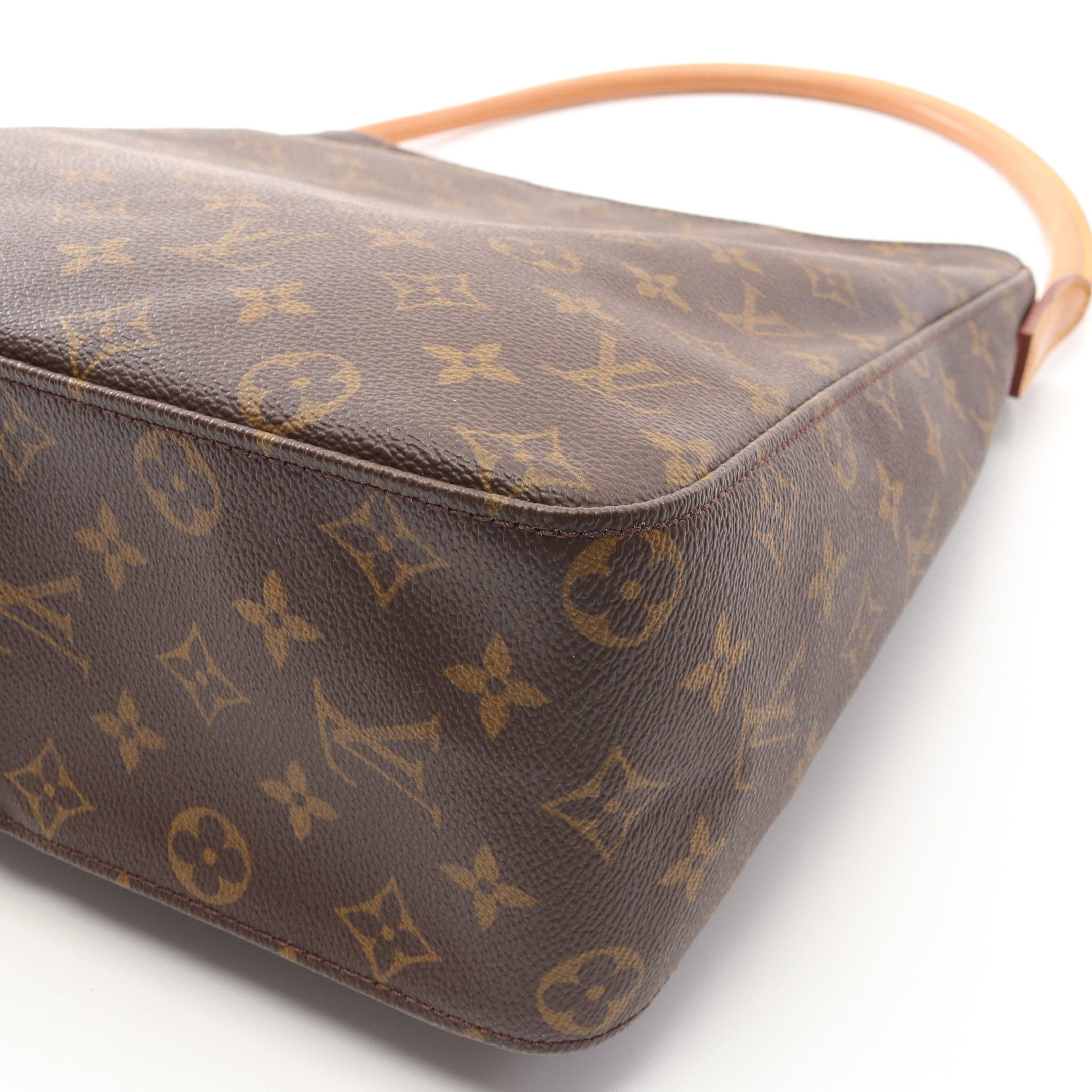 Louis Vuitton Louis Vuitton Looping Gm Monogram Shoulder Bag Leather Brown Size ONE SIZE - 8 Thumbnail