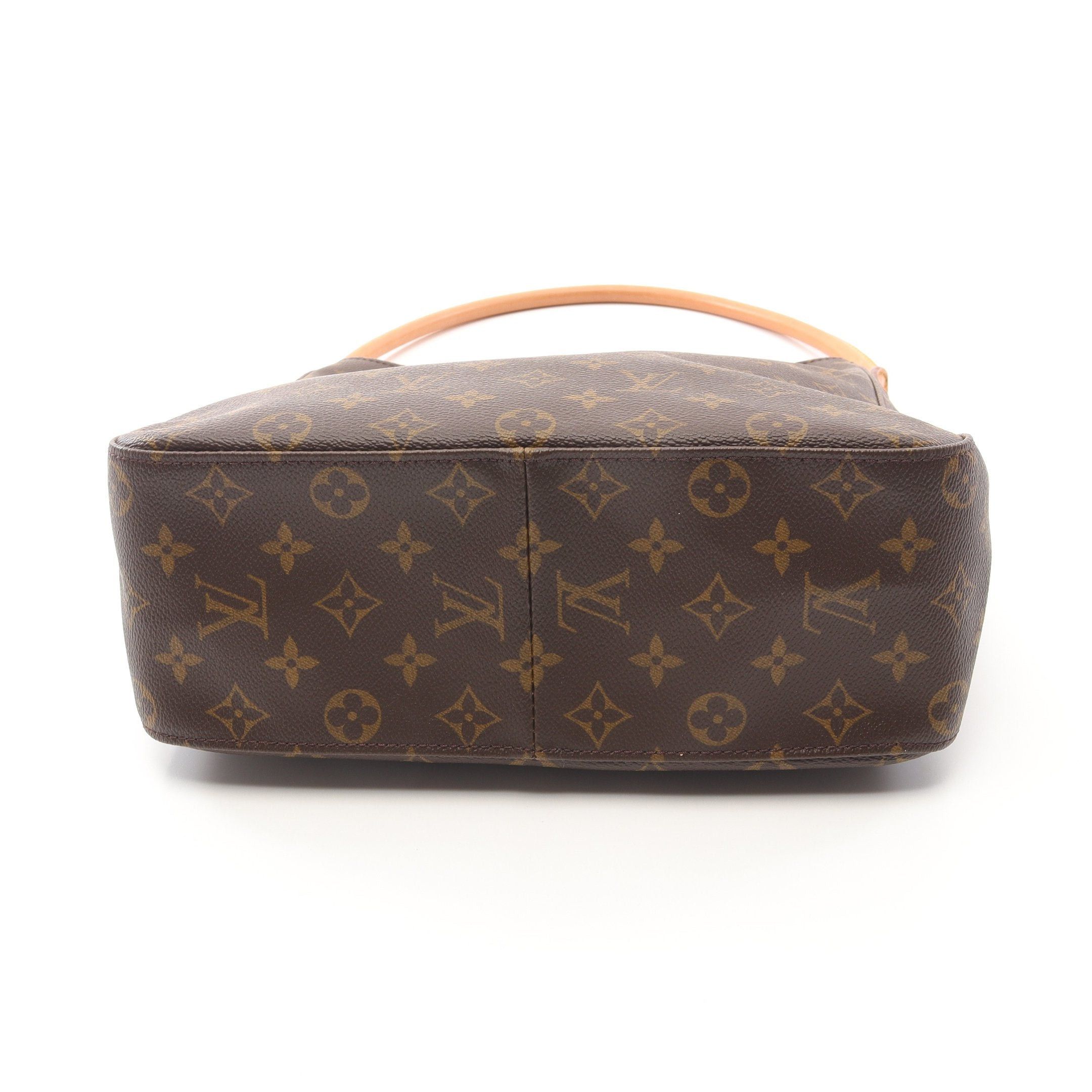 Louis Vuitton Louis Vuitton Looping Gm Monogram Shoulder Bag Leather Brown Size ONE SIZE - 9 Thumbnail