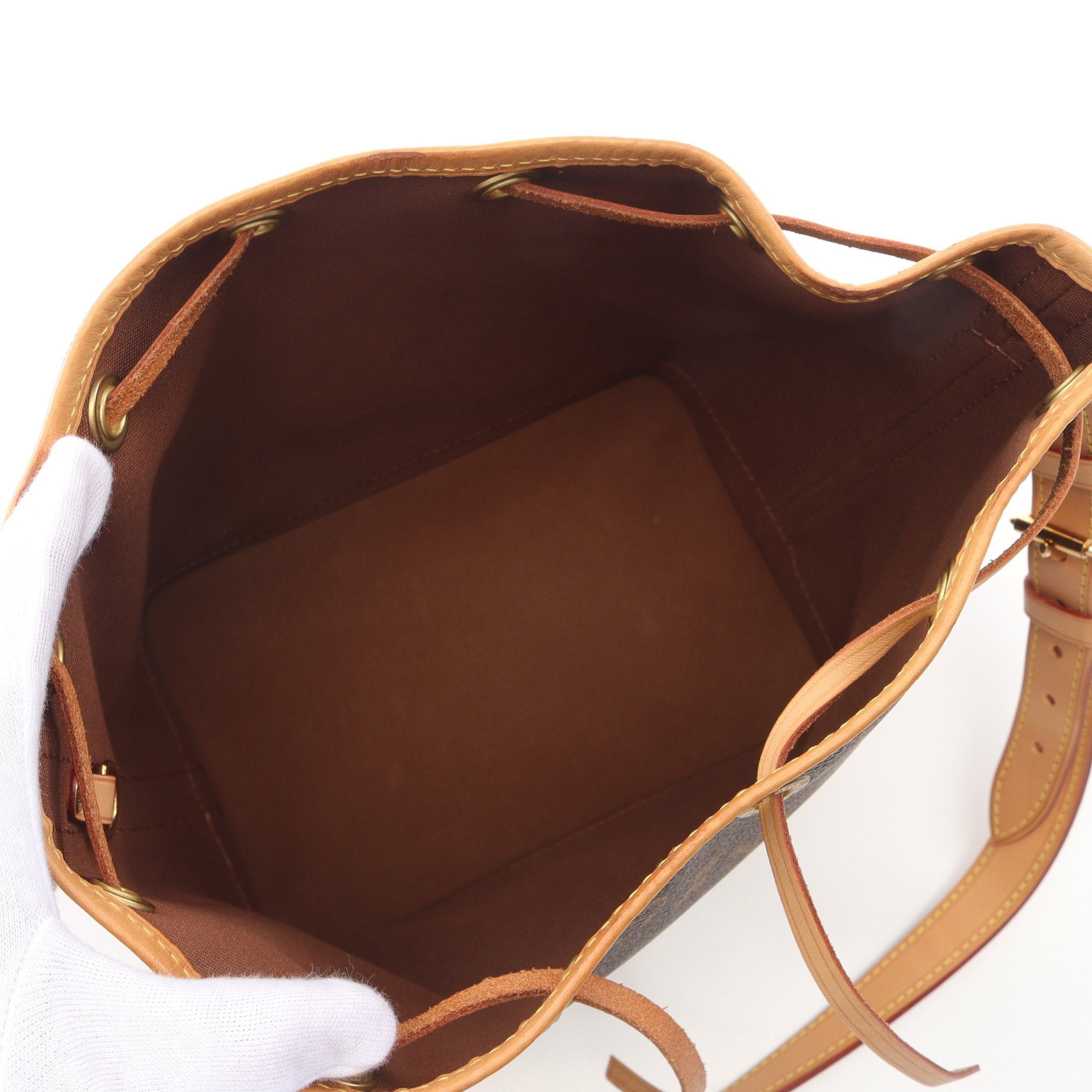 Louis Vuitton Louis Vuitton Noe Bb Monogram Shoulder Bag Leather Brown Size ONE SIZE - 3 Thumbnail