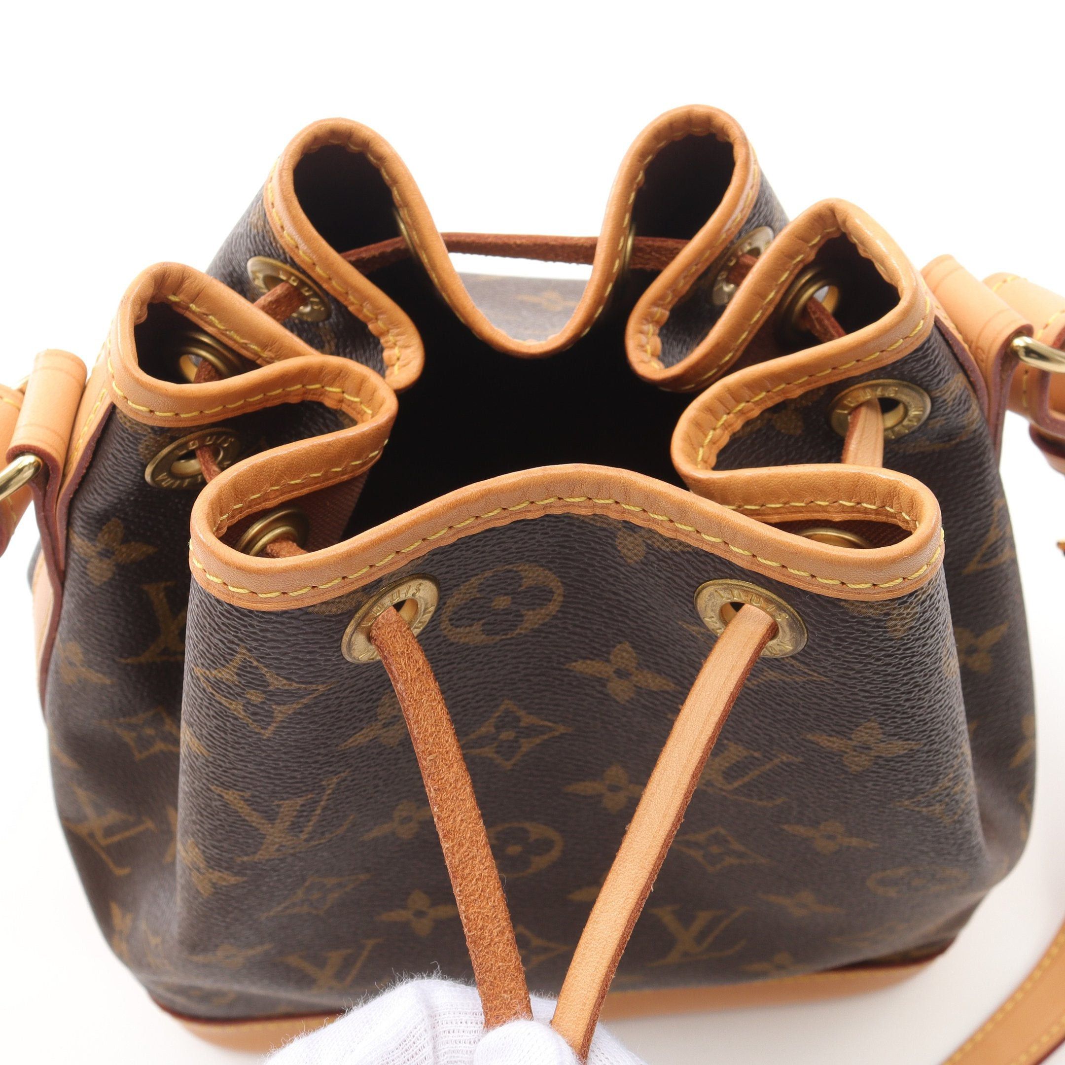 Louis Vuitton Louis Vuitton Noe Bb Monogram Shoulder Bag Leather Brown Size ONE SIZE - 6 Thumbnail