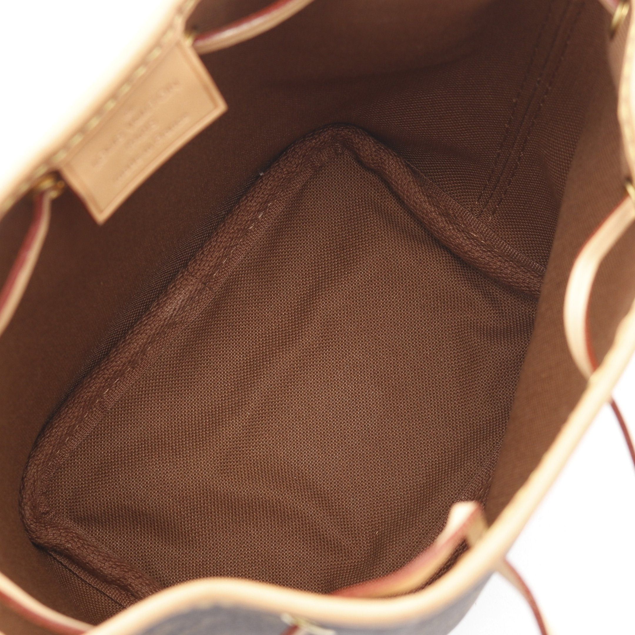 Louis Vuitton Louis Vuitton Nano Noe Monogram Shoulder Bag Leather Brown Size ONE SIZE - 3 Thumbnail