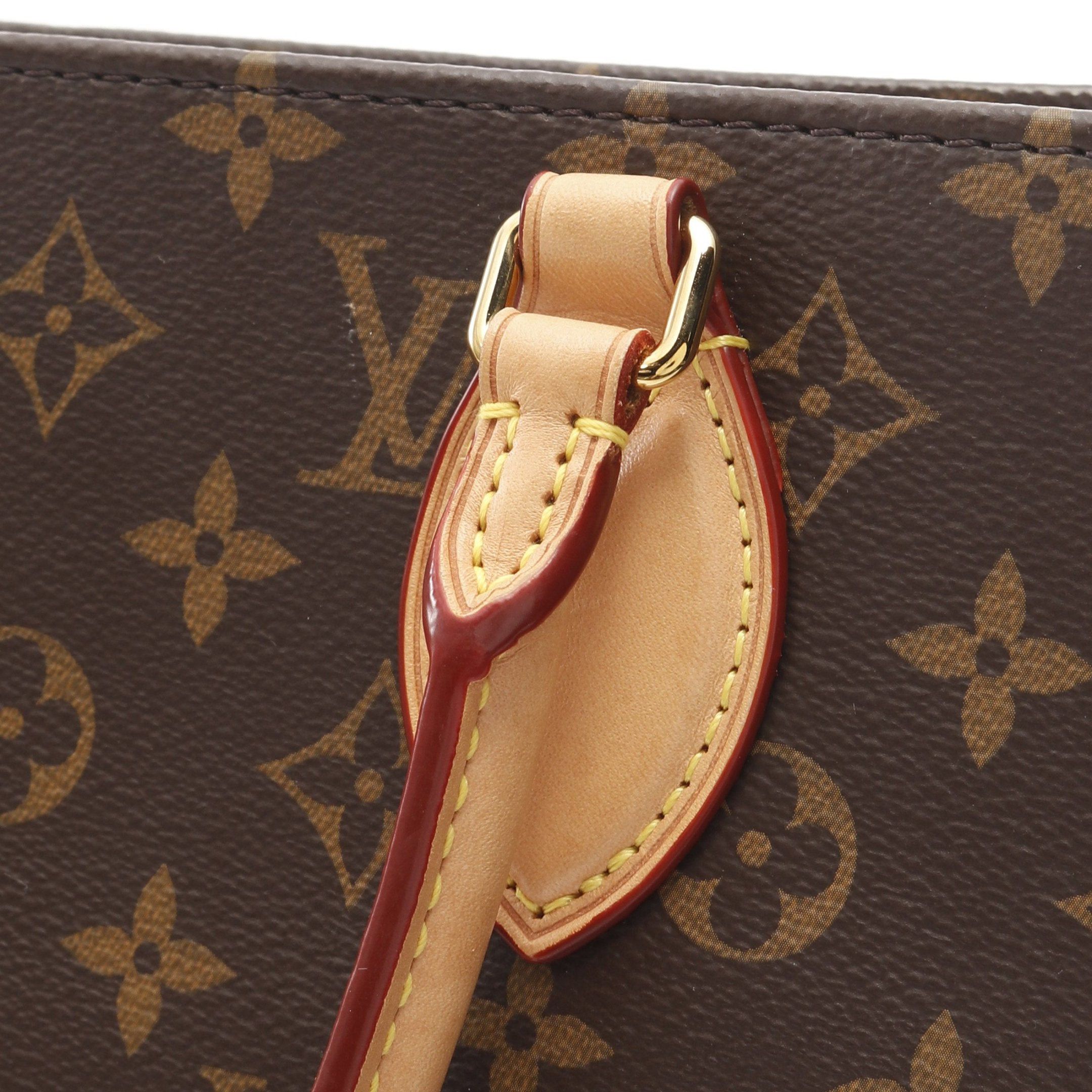 Louis Vuitton Louis Vuitton Sac Plat Pm Monogram Handbag Tote Bag Leather Brown Size ONE SIZE - 7 Thumbnail