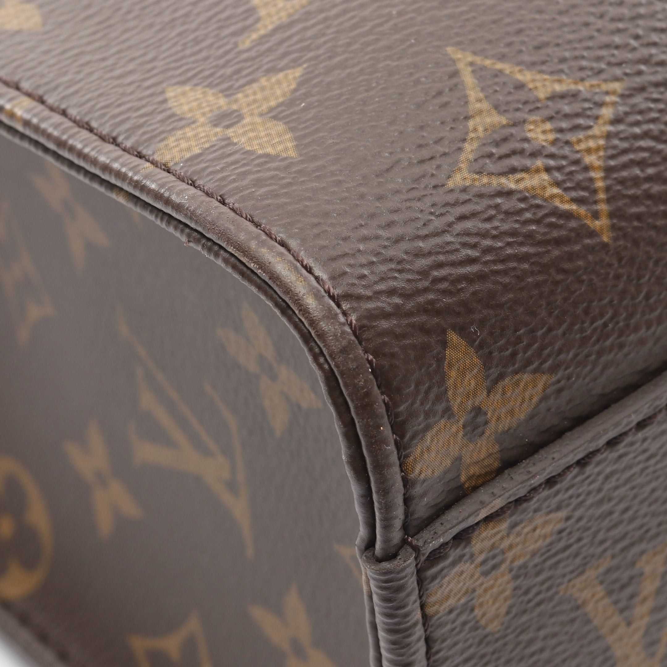 Louis Vuitton Louis Vuitton Sac Plat Pm Monogram Handbag Tote Bag Leather Brown Size ONE SIZE - 5 Thumbnail