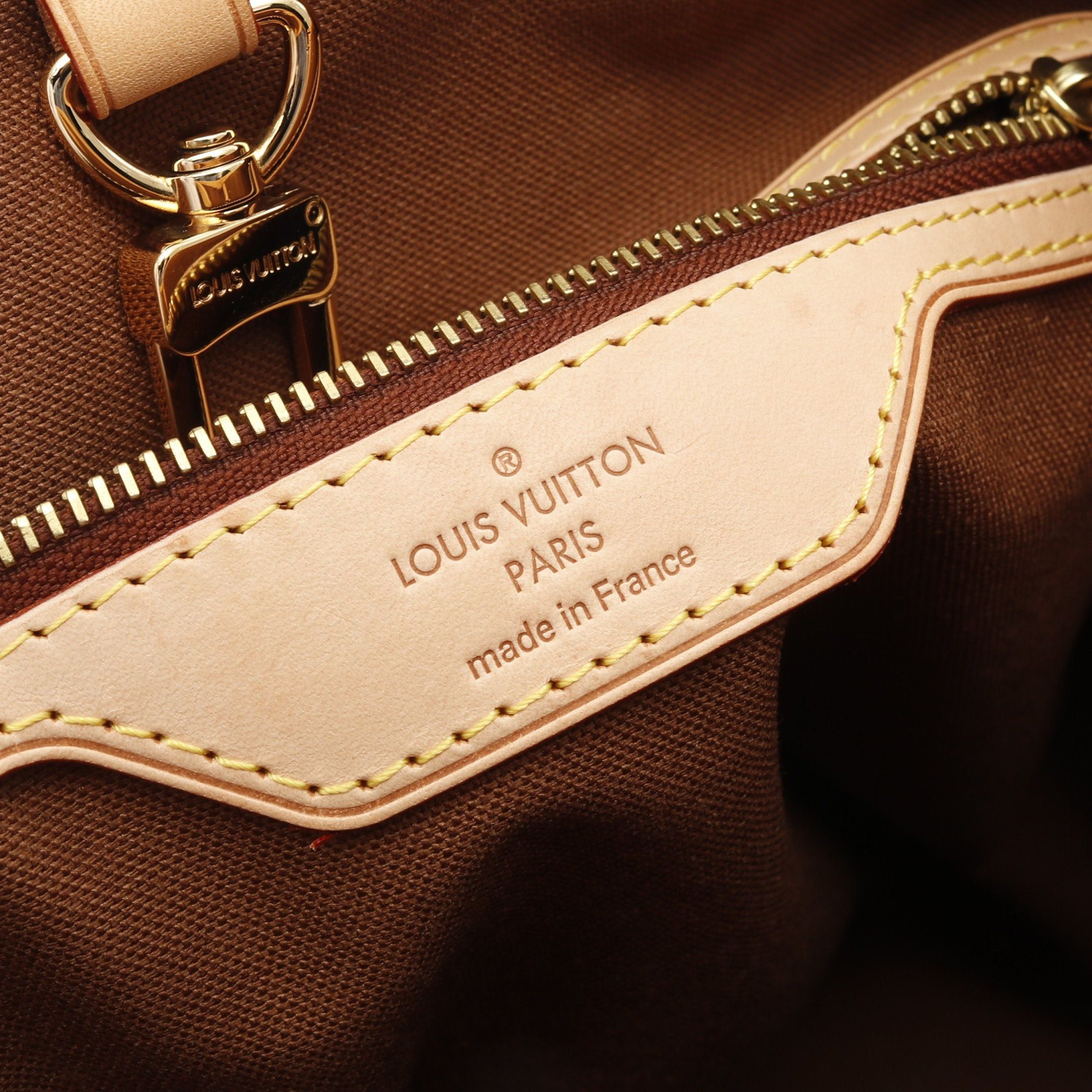 Louis Vuitton Louis Vuitton Batignolles Vertical Monogram Shoulder Bag Tote Leather Brown Size ONE SIZE - 4 Thumbnail