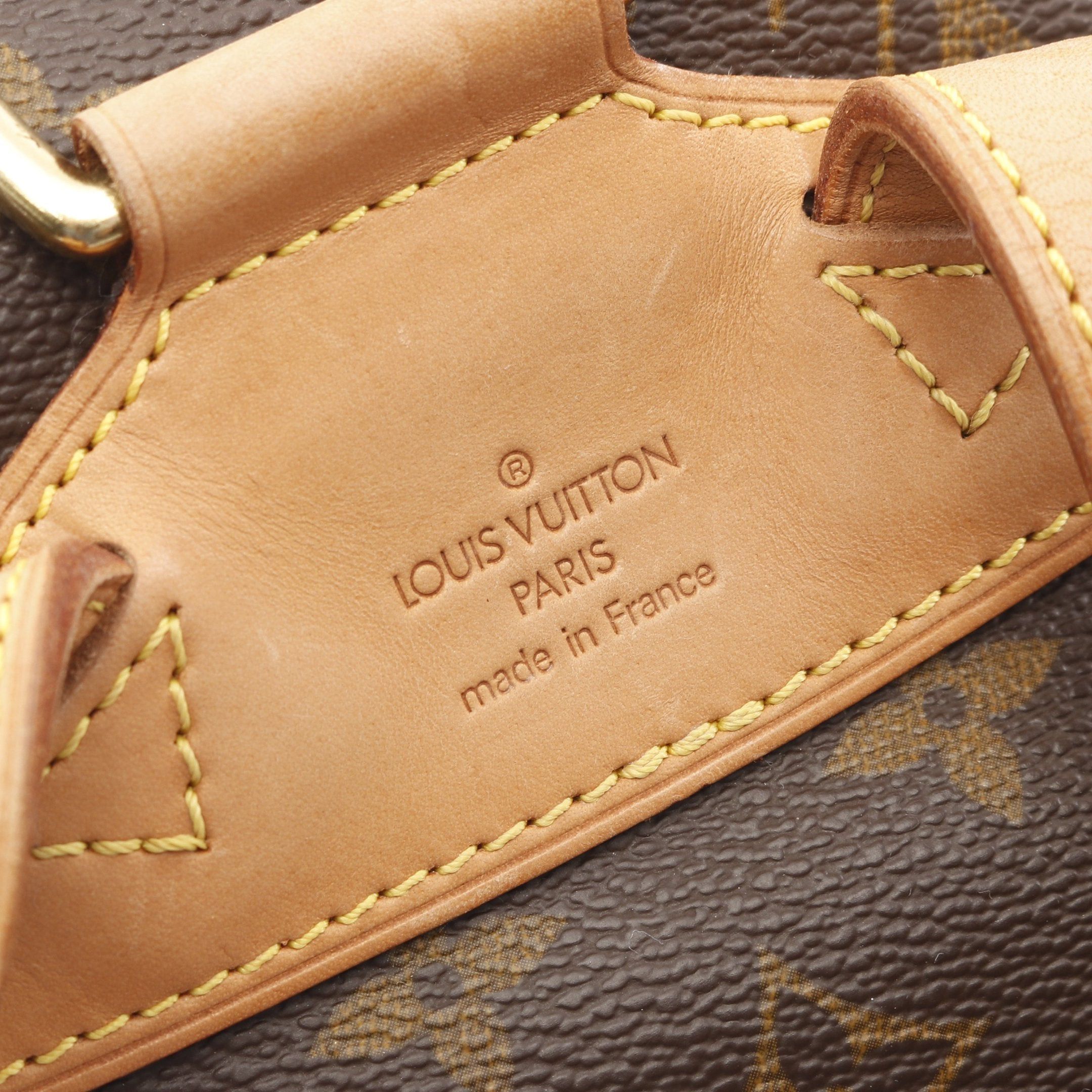Louis Vuitton Louis Vuitton Montsouris Mm Monogram Backpack Rucksack Leather Brown Size ONE SIZE - 4 Thumbnail