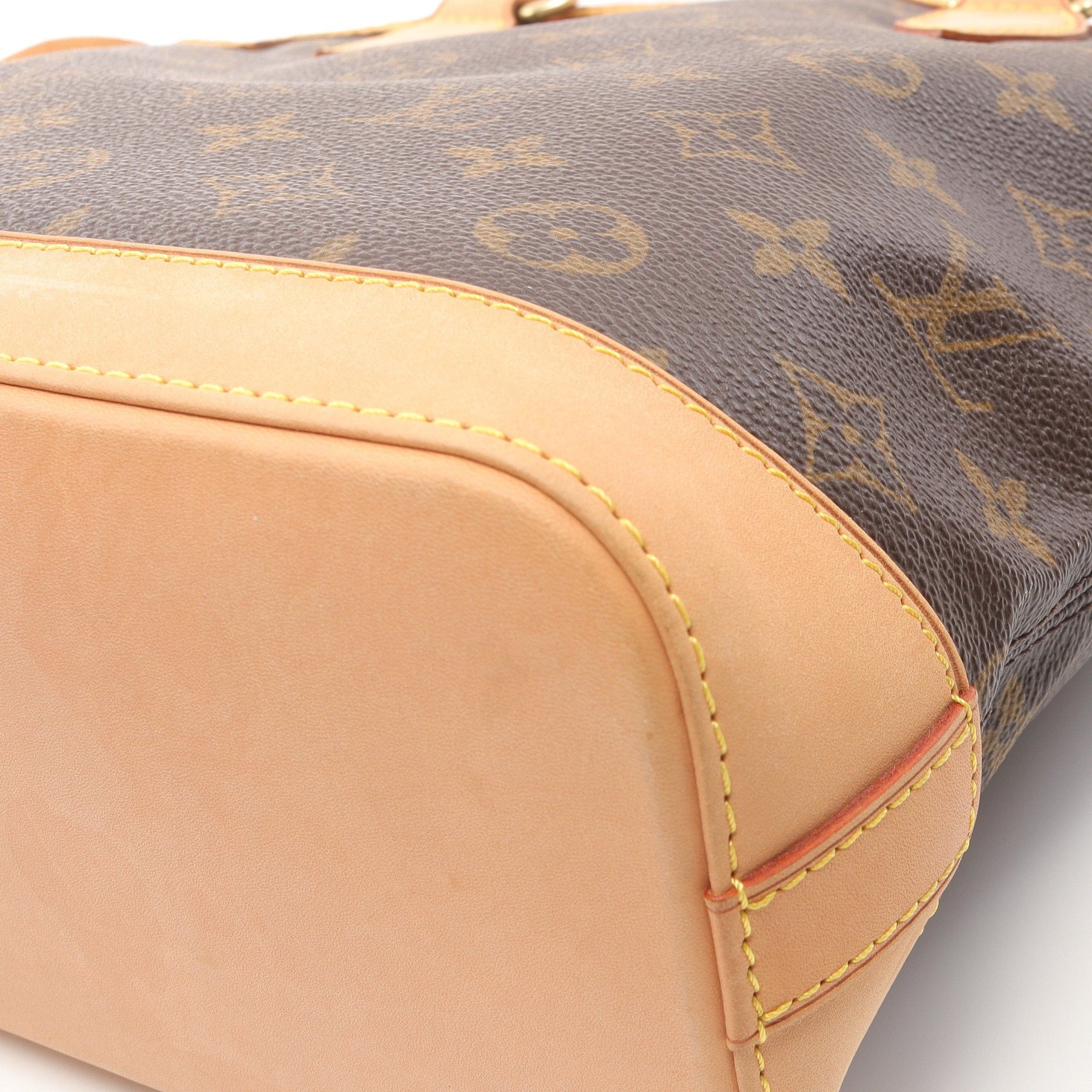 Louis Vuitton Louis Vuitton Lockit Monogram Handbag Leather Brown Size ONE SIZE - 7 Thumbnail