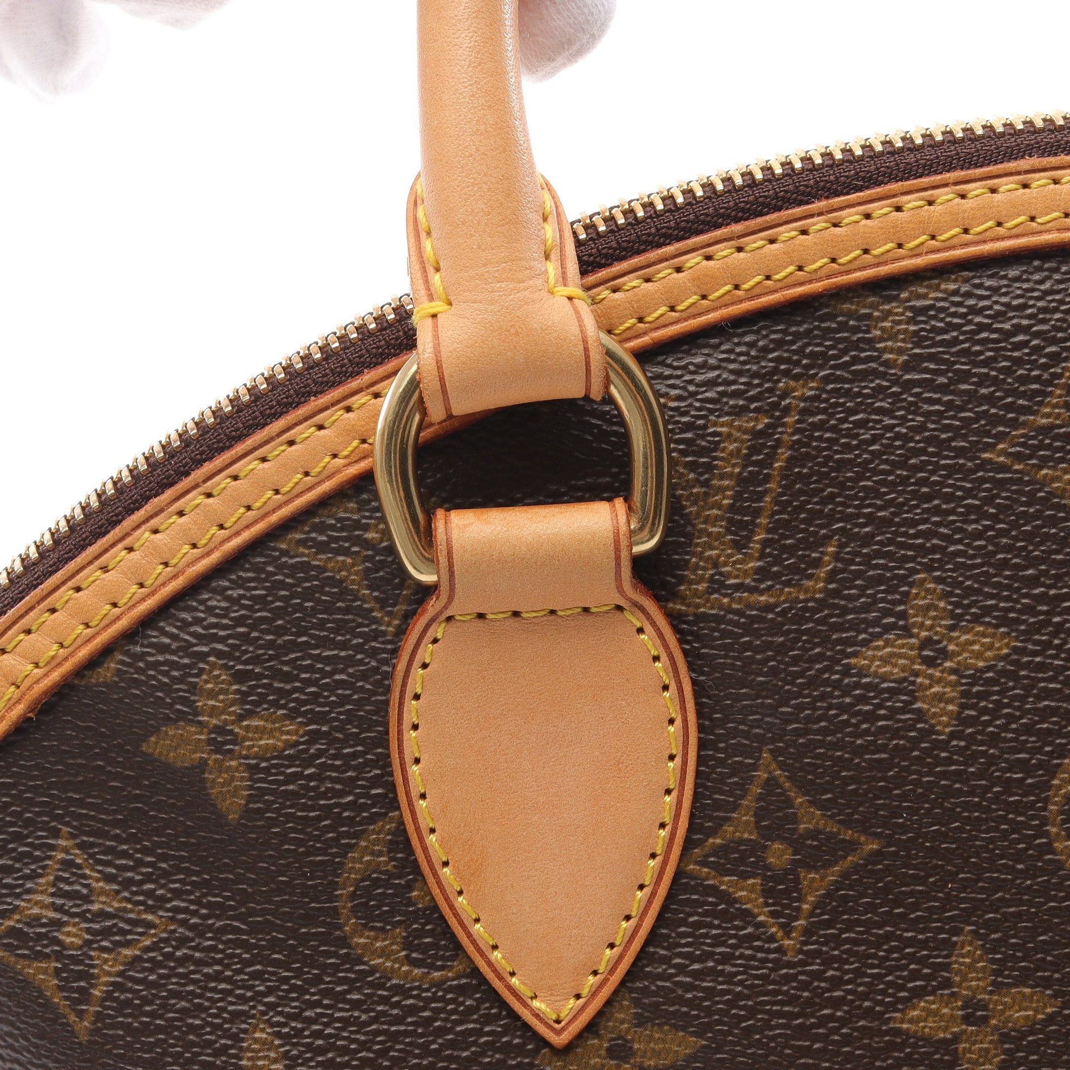 Louis Vuitton Louis Vuitton Lockit Monogram Handbag Leather Brown Size ONE SIZE - 6 Thumbnail
