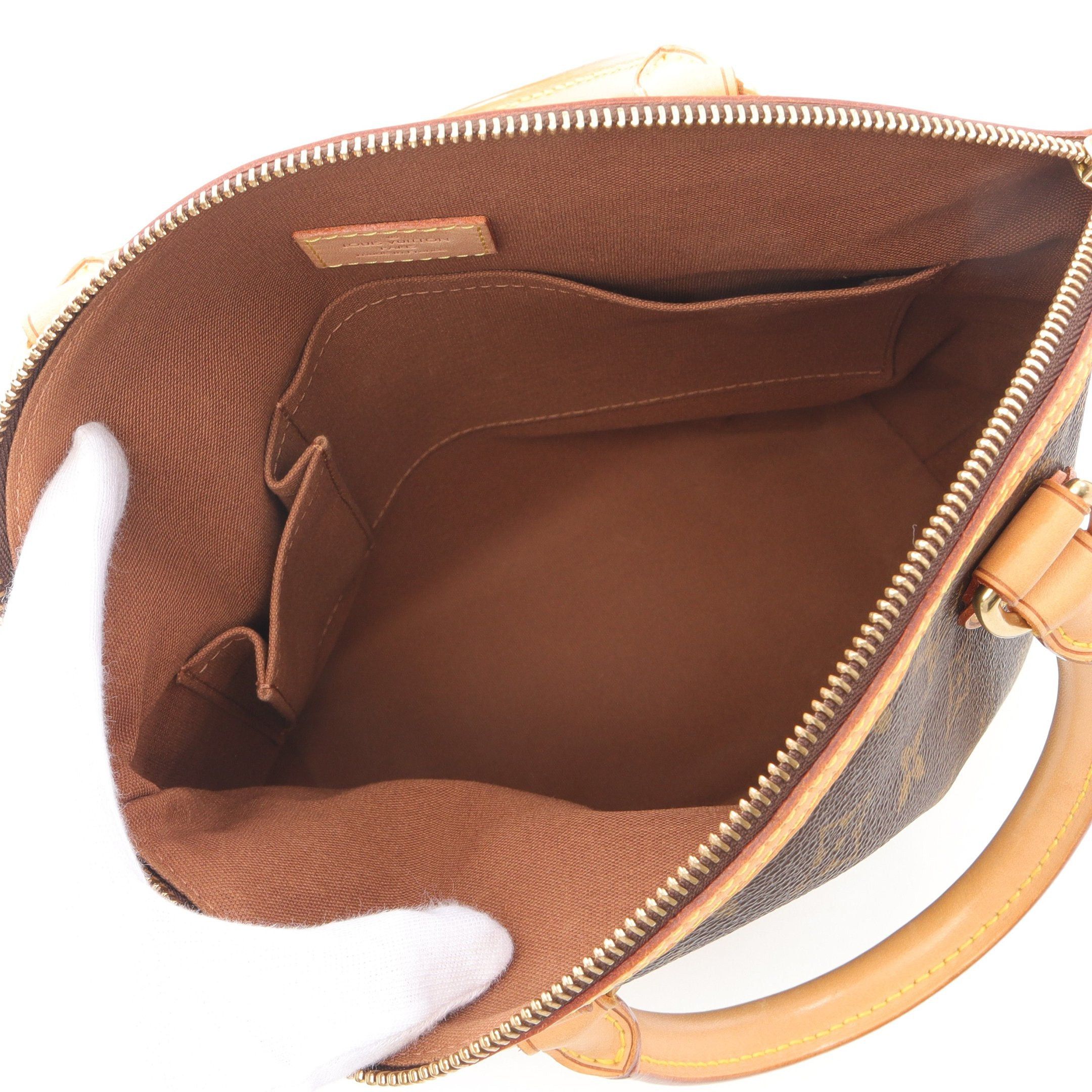 Louis Vuitton Louis Vuitton Lockit Monogram Handbag Leather Brown Size ONE SIZE - 3 Thumbnail