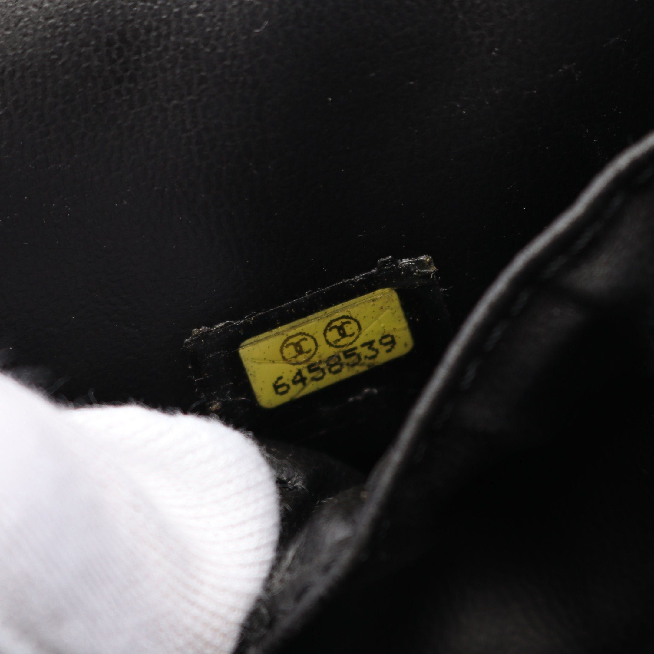 Chanel Chanel Coco Mark Handbag Vanity Bag Caviar Skin Black Gold Hardware Size ONE SIZE - 5 Thumbnail