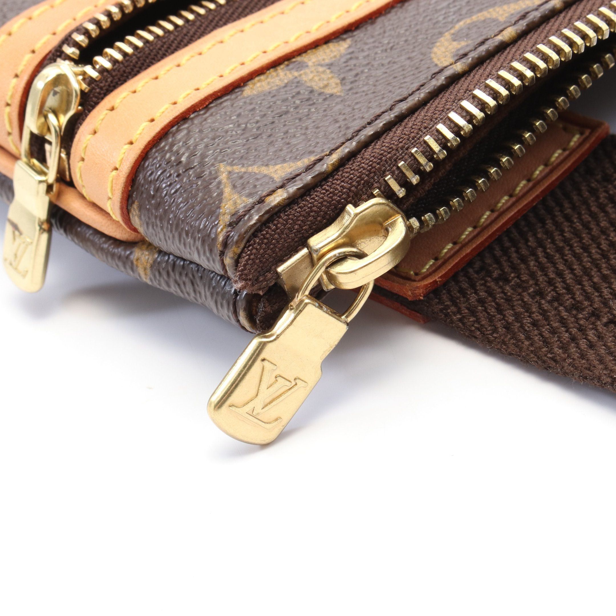 Louis Vuitton Louis Vuitton Pochette Bosphore Monogram Shoulder Bag Leather Brown Size ONE SIZE - 6 Thumbnail