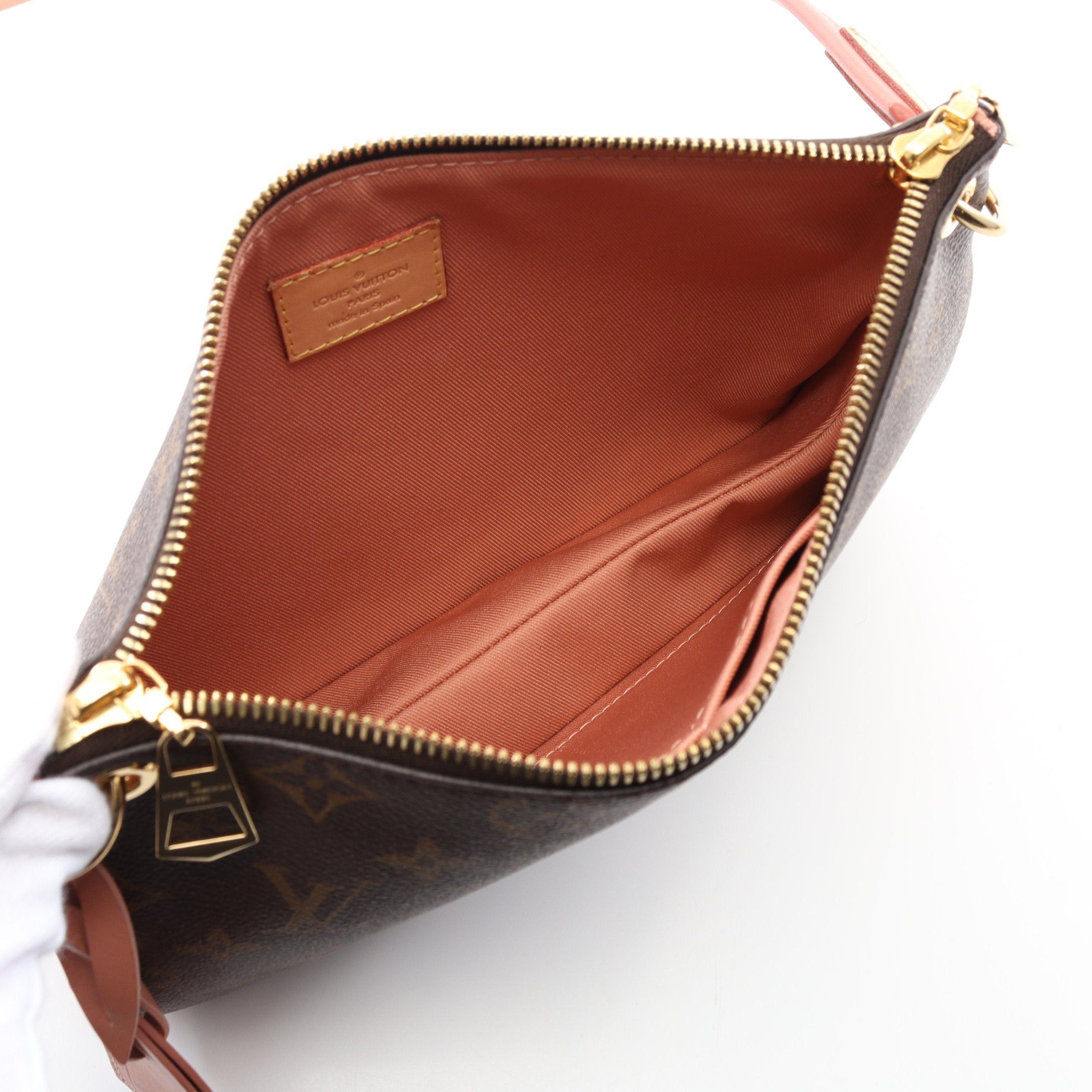 Louis Vuitton Louis Vuitton Loretta Monogram Vieux Rose Shoulder Bag Leather Brown Pink Size ONE SIZE - 3 Thumbnail