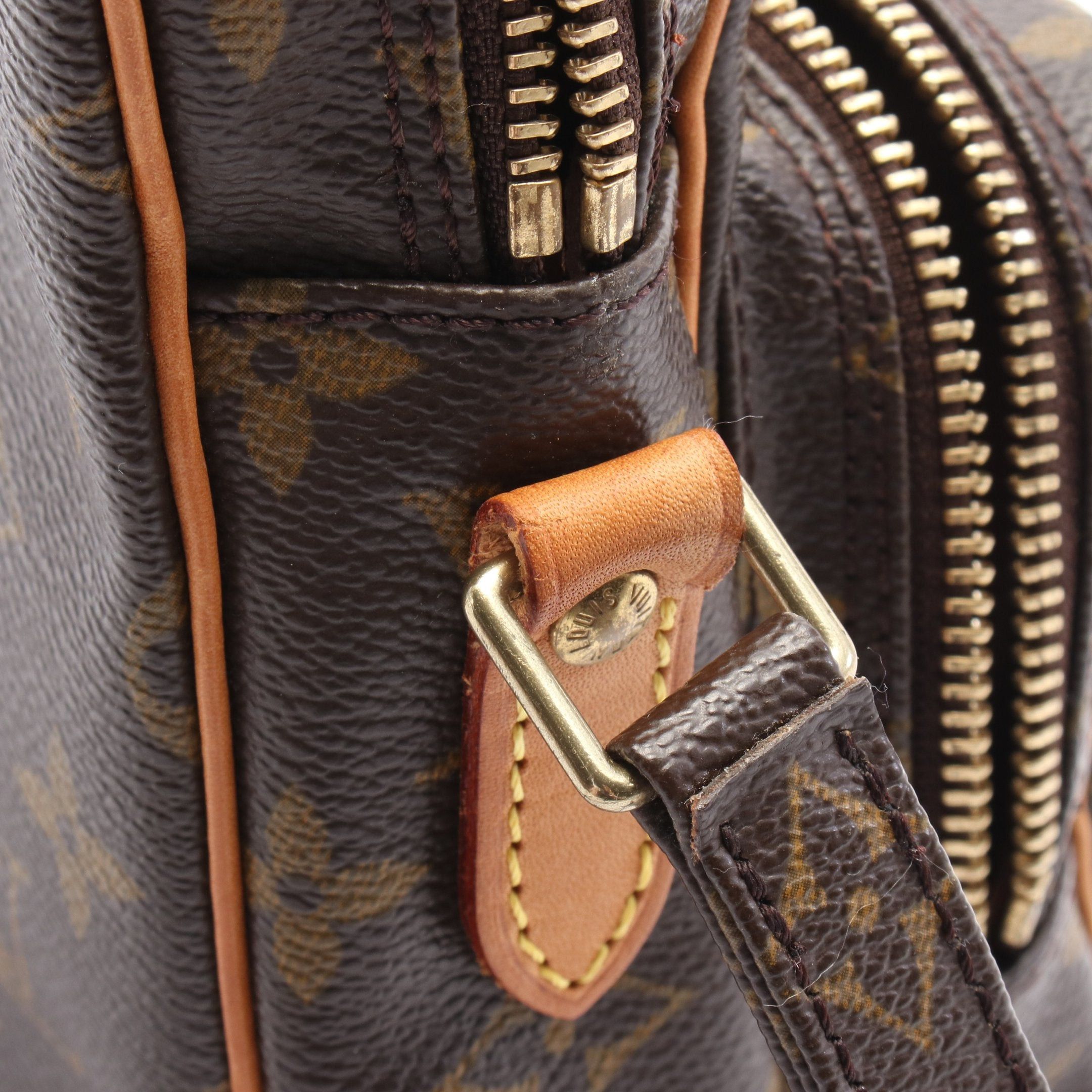 Louis Vuitton Louis Vuitton Amazon Monogram Shoulder Bag Leather Brown Size ONE SIZE - 8 Thumbnail