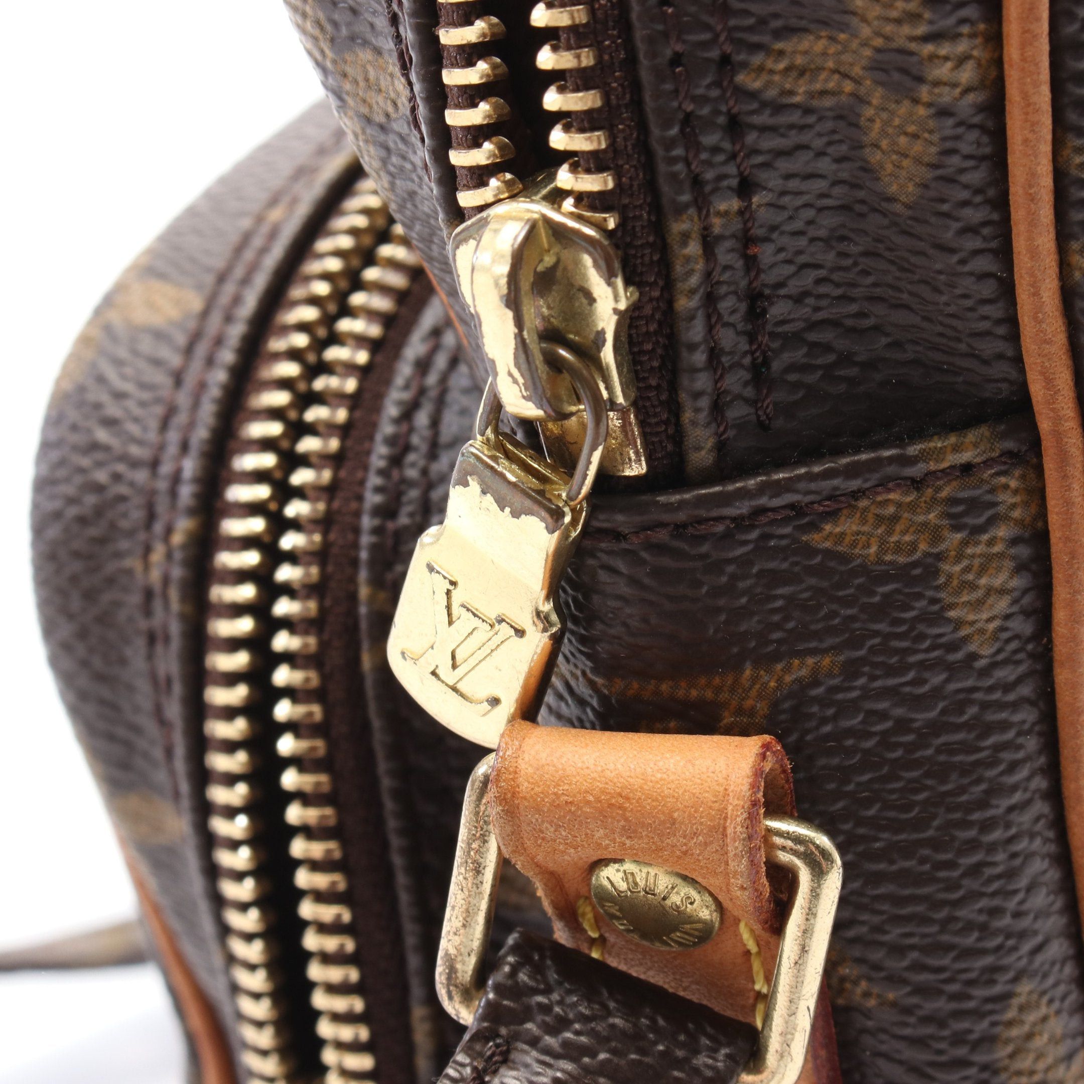 Louis Vuitton Louis Vuitton Amazon Monogram Shoulder Bag Leather Brown Size ONE SIZE - 9 Thumbnail