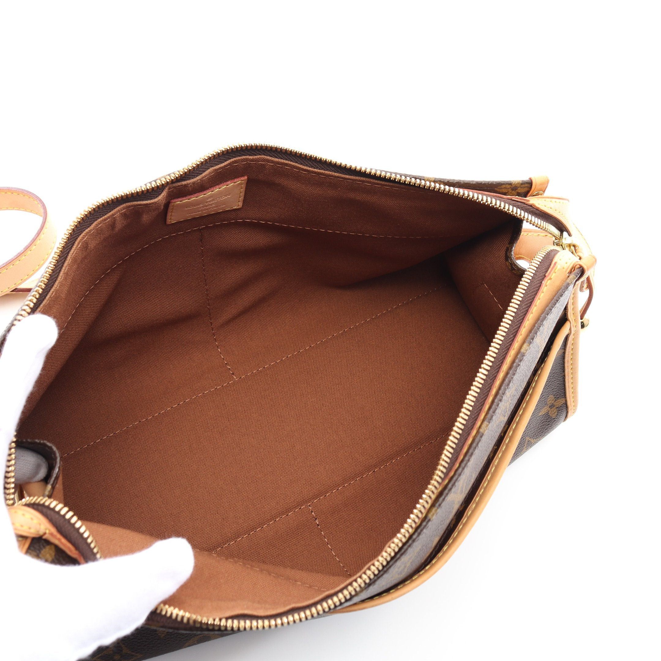 Louis Vuitton Louis Vuitton Popincourt Ron Monogram Shoulder Bag Leather Brown Size ONE SIZE - 3 Thumbnail
