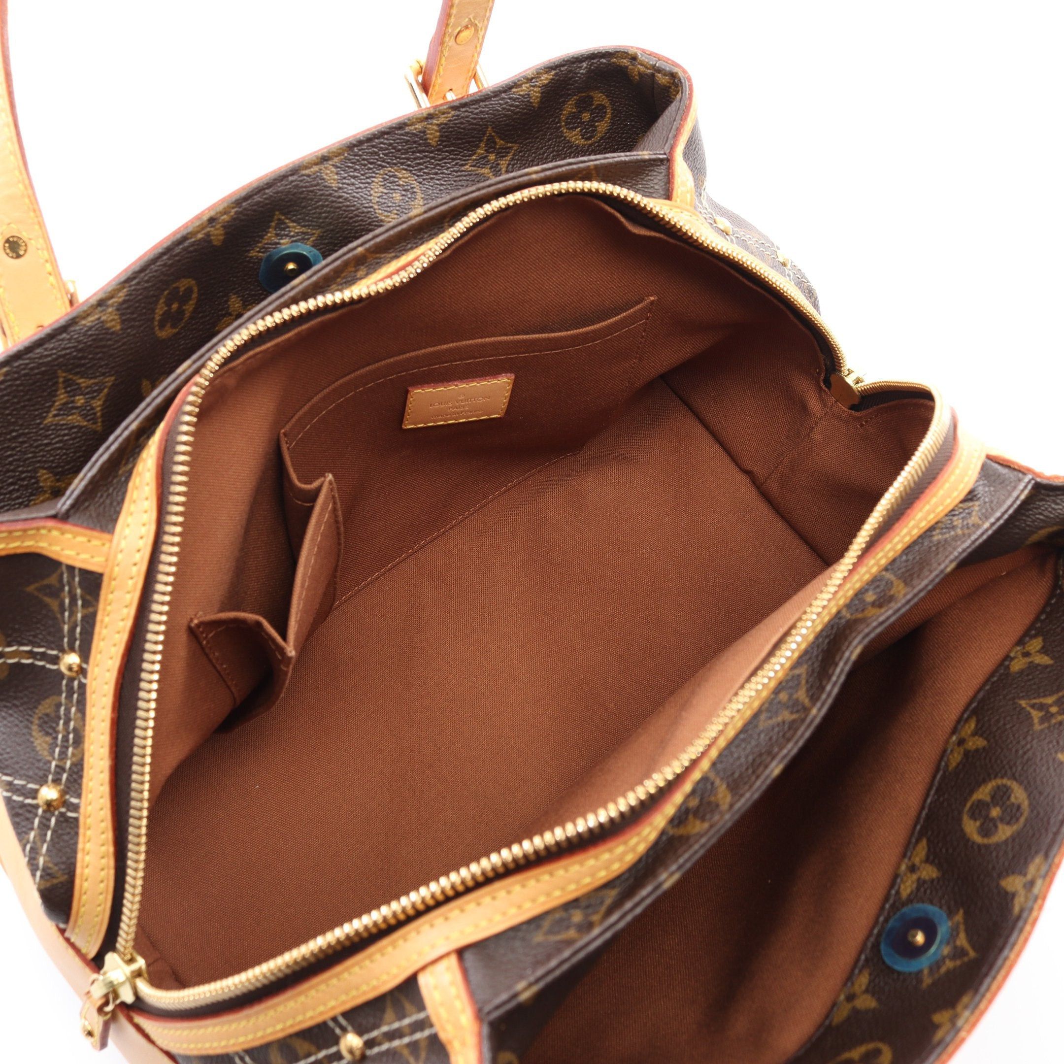 Louis Vuitton Louis Vuitton Rivet Monogram Handbag Leather Brown Size ONE SIZE - 3 Thumbnail