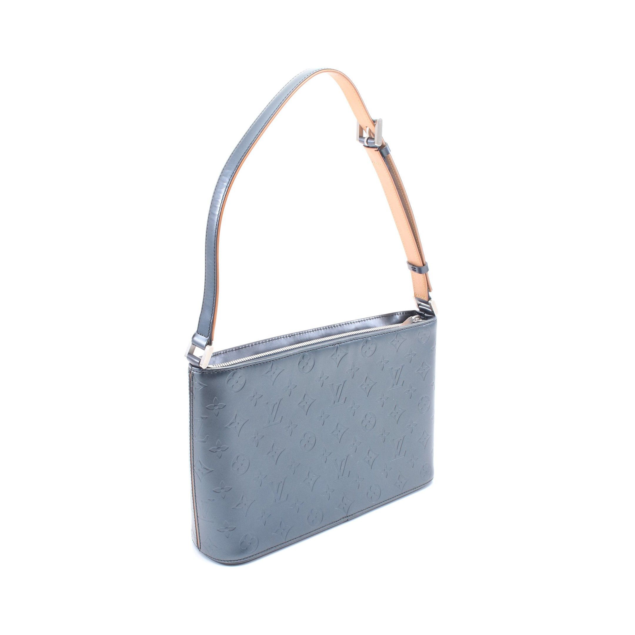 Louis Vuitton Louis Vuitton Alston Monogram Mat Blue Shoulder Bag Leather Navy Size ONE SIZE - 2 Thumbnail