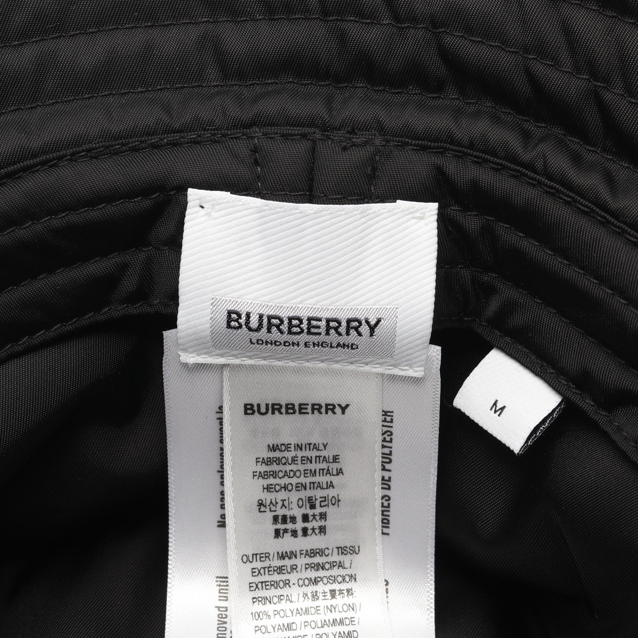 Burberry Burberry Nylon Padded Bucket Hat Black Size ONE SIZE - 4 Thumbnail