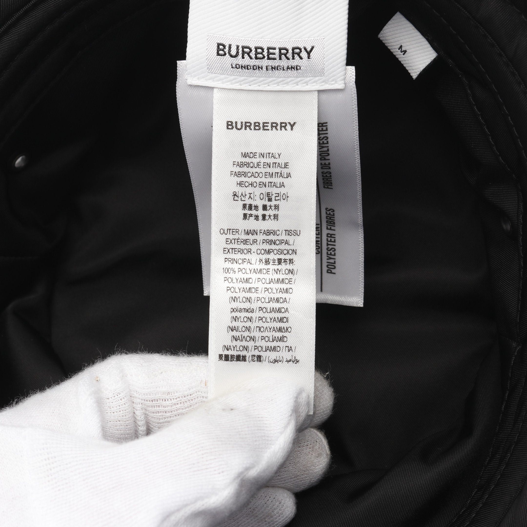Burberry Burberry Nylon Padded Bucket Hat Black Size ONE SIZE - 5 Thumbnail