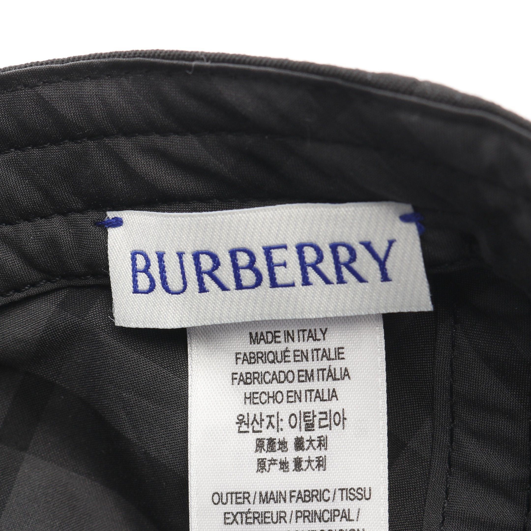 Burberry Burberry Baseball Cap Hat Cotton Black Size ONE SIZE - 4 Thumbnail