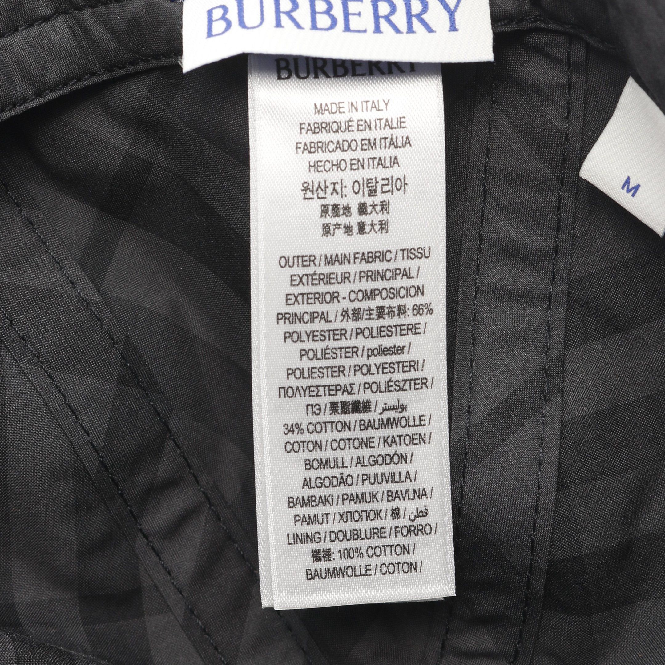 Burberry Burberry Baseball Cap Hat Cotton Black Size ONE SIZE - 5 Thumbnail