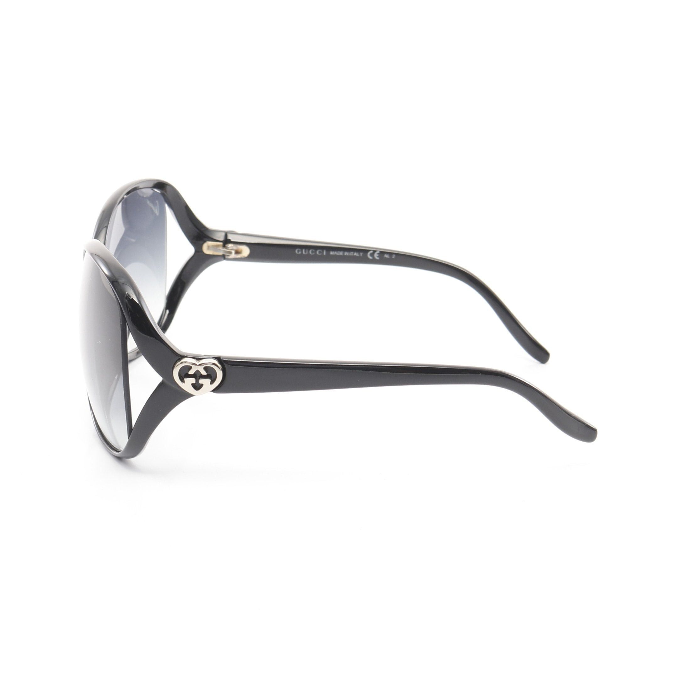 Gucci Gucci Interlocking G Heart Sunglasses Black Gradient Lens Size ONE SIZE - 3 Thumbnail
