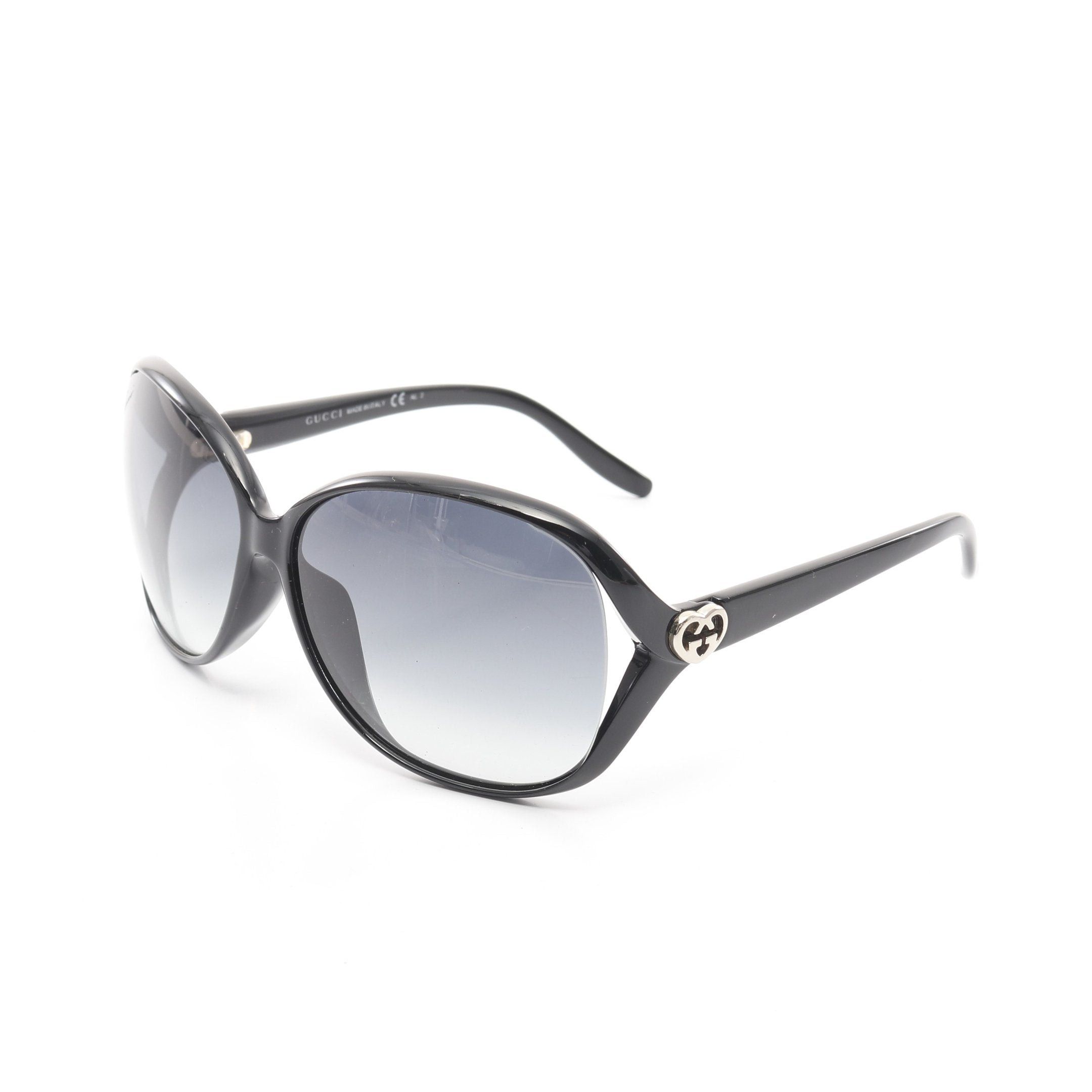 Gucci Gucci Interlocking G Heart Sunglasses Black Gradient Lens Size ONE SIZE - 2 Thumbnail