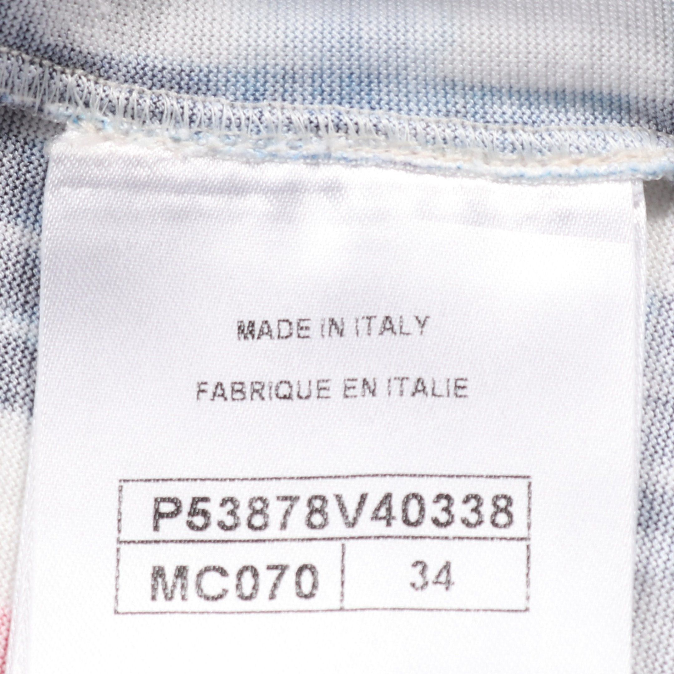 Chanel Chanel Coco Mark Cut And Sew Mesh Check Cotton Navy White Red Size ONE SIZE - 4 Thumbnail