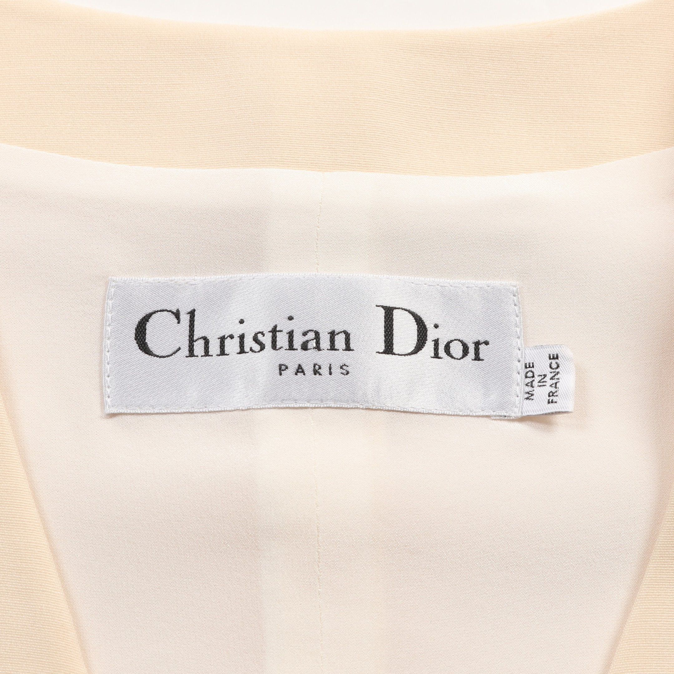 Dior Dior Vest Wool Silk Light Beige Size ONE SIZE - 3 Thumbnail