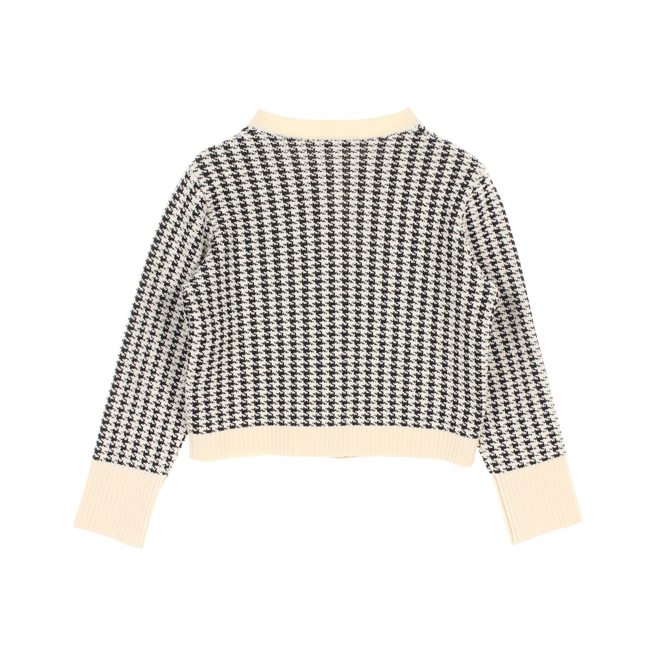 Dior Dior Ensemble Houndstooth Cotton Ivory Black Pearl Button Size ONE SIZE - 2 Thumbnail