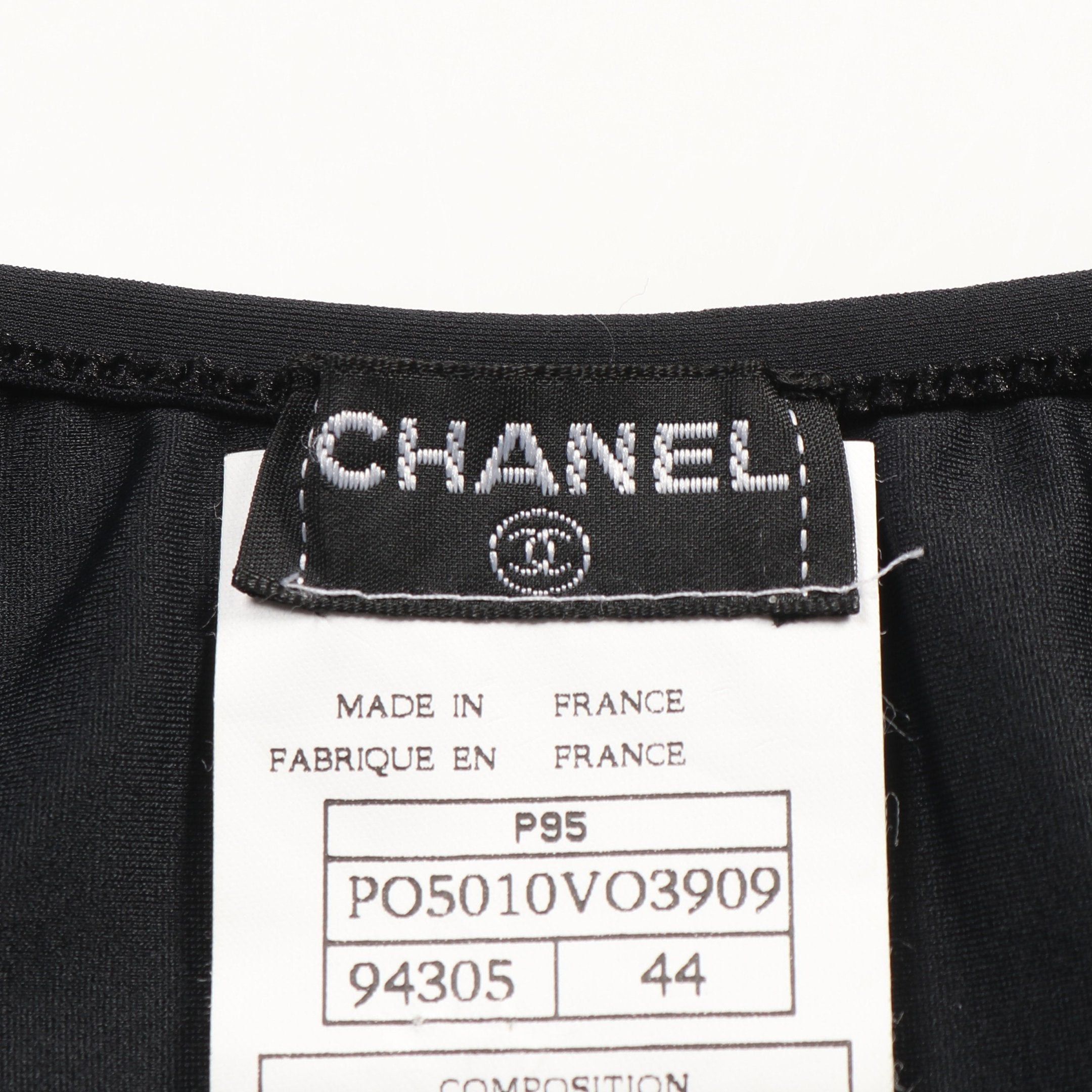 Chanel Chanel Coco Mark Cut And Sew Nylon Black Size ONE SIZE - 3 Thumbnail