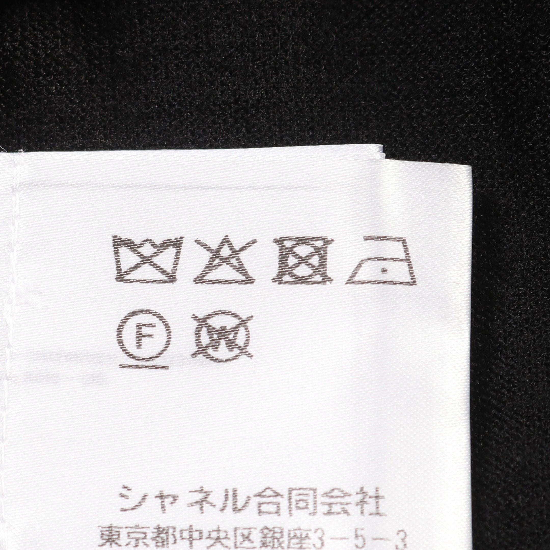 Chanel Chanel Coco Mark Icon Knit Turtleneck Logo Embroidery Cashmere Silk Black Multicolor 21N Size ONE SIZE - 4 Thumbnail