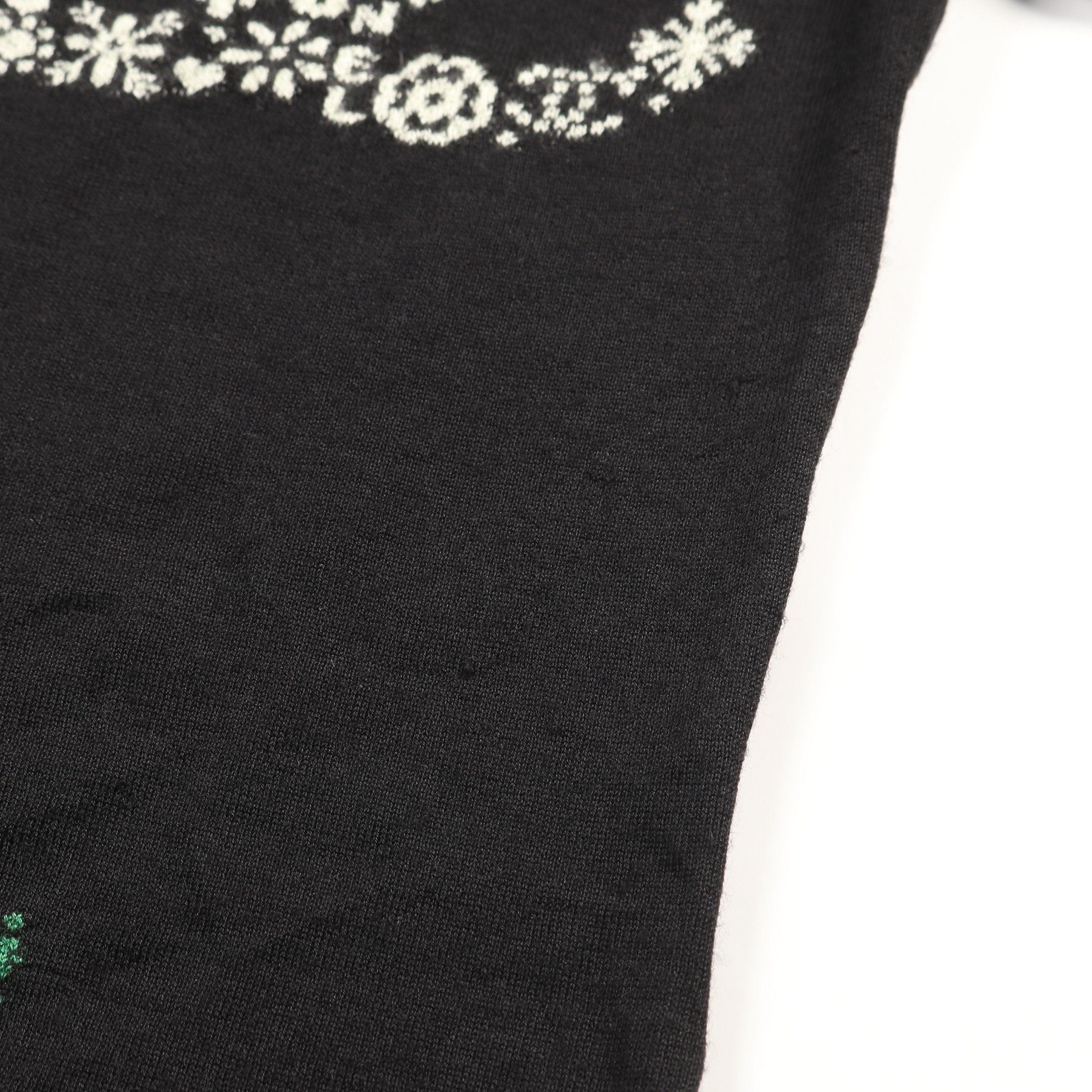 Chanel Chanel Coco Mark Icon Knit Turtleneck Logo Embroidery Cashmere Silk Black Multicolor 21N Size ONE SIZE - 7 Thumbnail