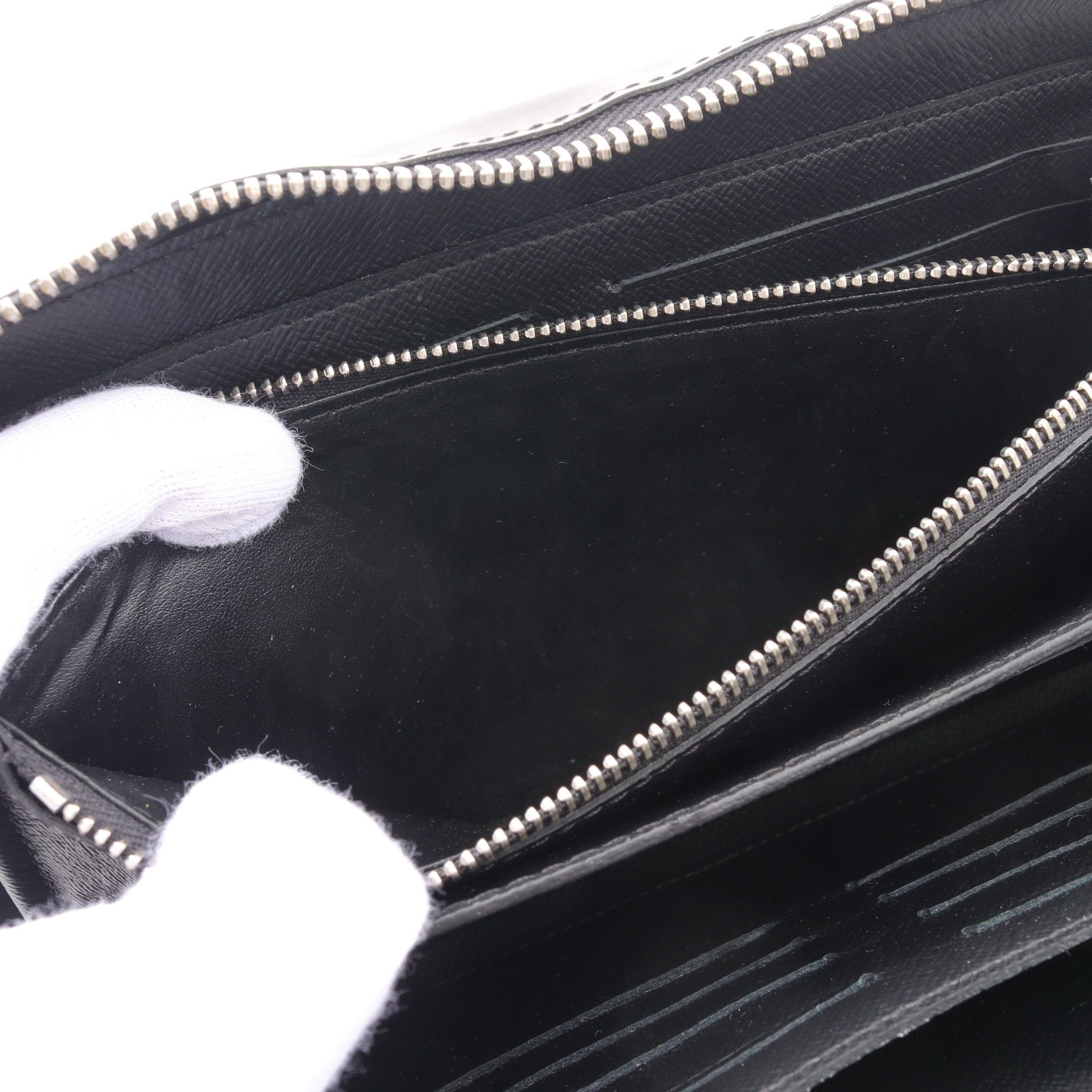 Louis Vuitton Louis Vuitton Zippy Xl Damier Graphite Travel Case Round Zipper Long Wallet Leather Black Size ONE SIZE - 7 Thumbnail
